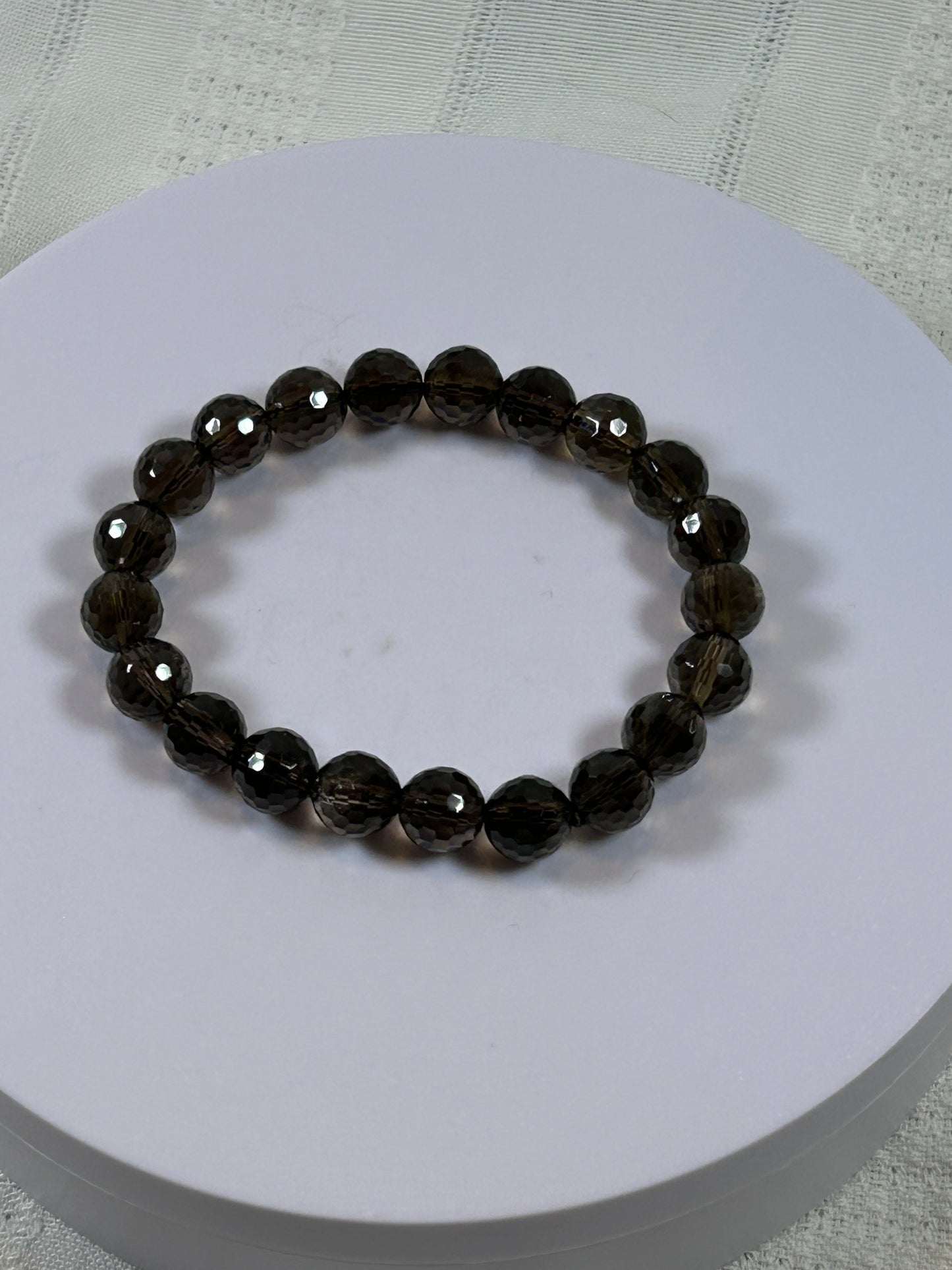 (#161) - SMOKY QUARTZ CRYSTAL BRACELET - NEW