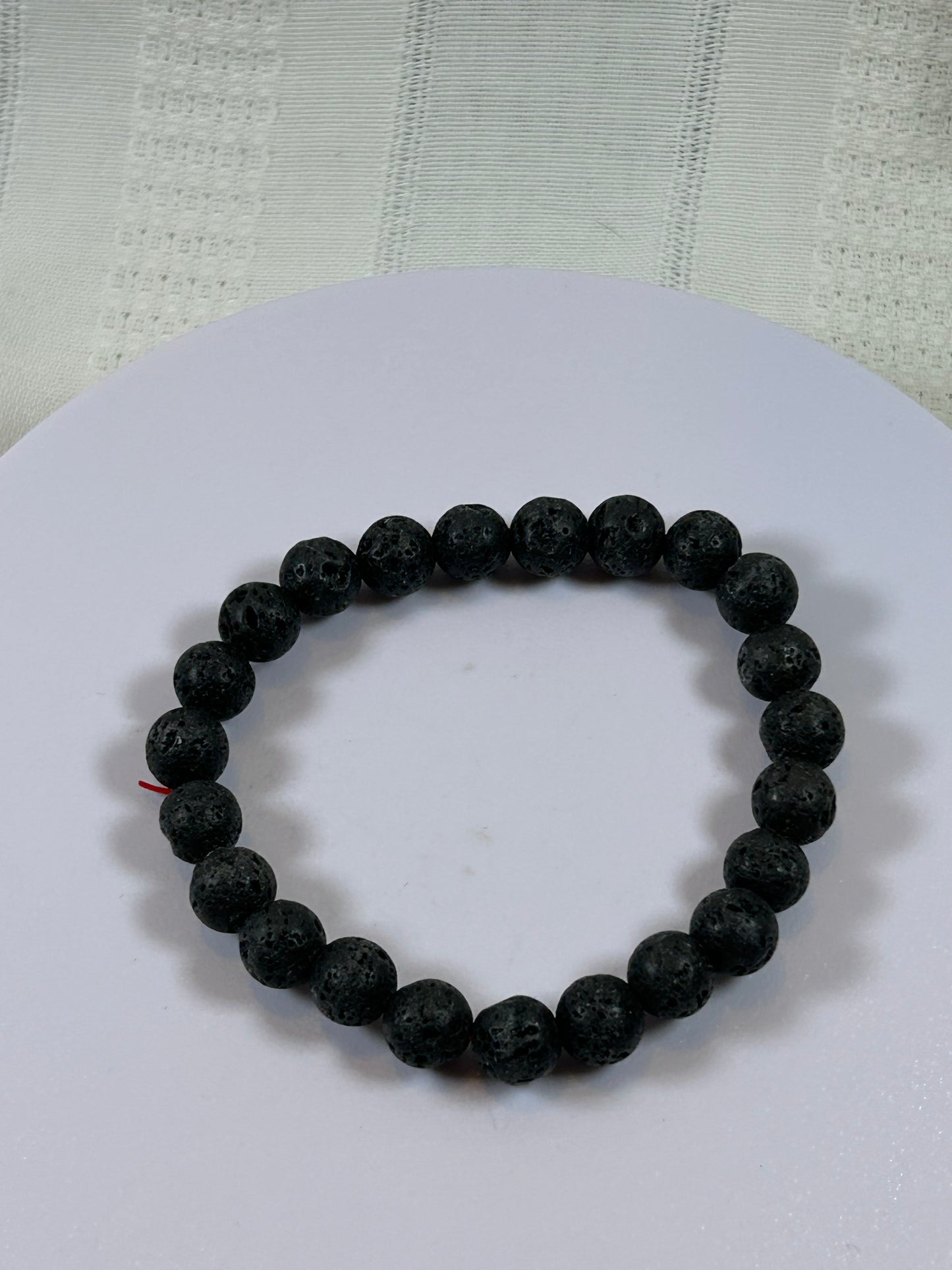 (#166) - LAVA STONE CRYSTAL BRACELET - NEW