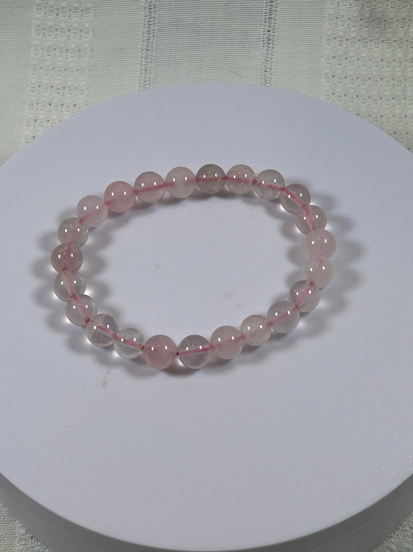 (#168) - ROSE QUARTZ CRYSTAL BRACELET - NEW