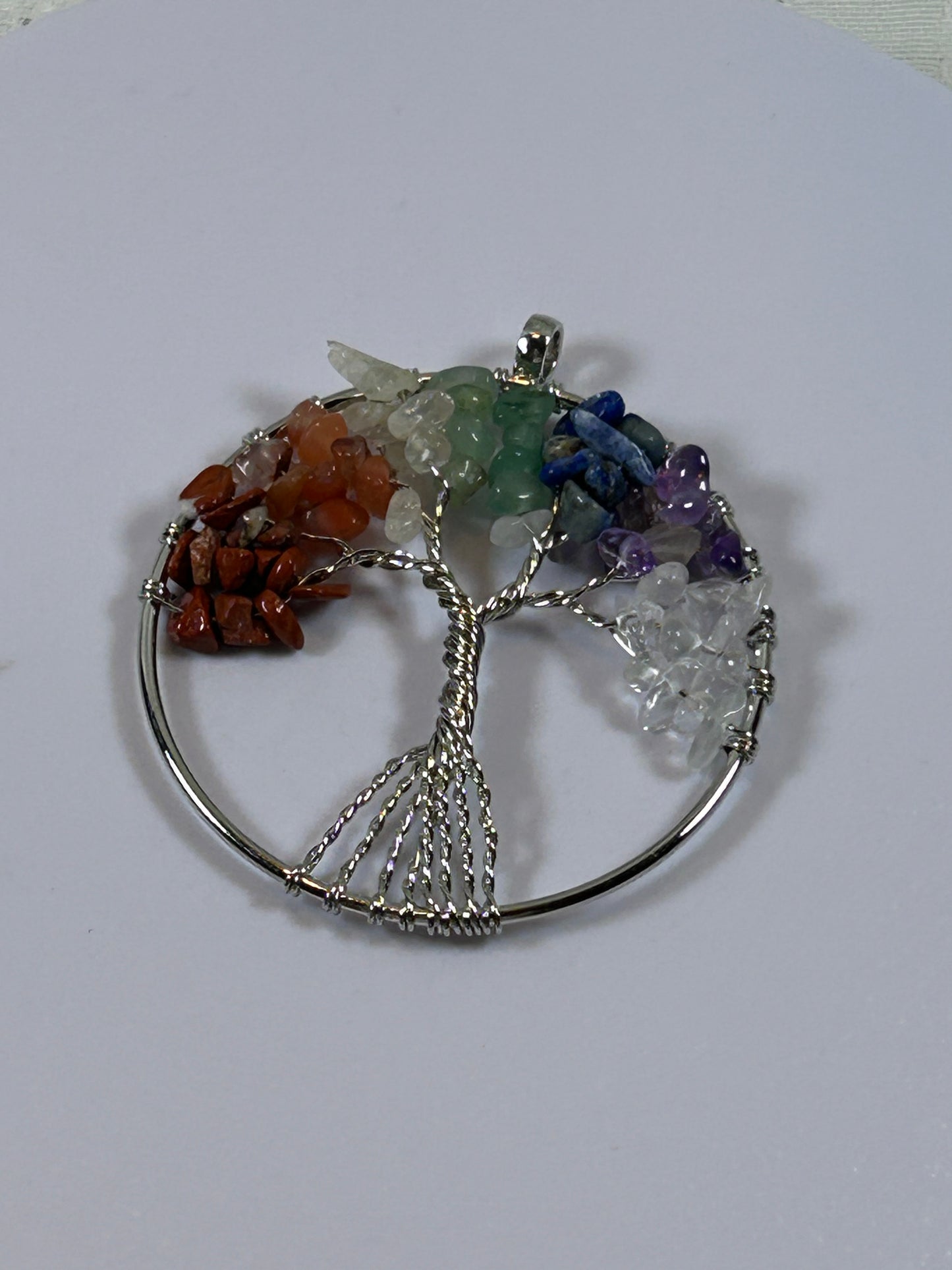 (#213) - TREE OF LIFE CHAKRA PENDANT - NEW