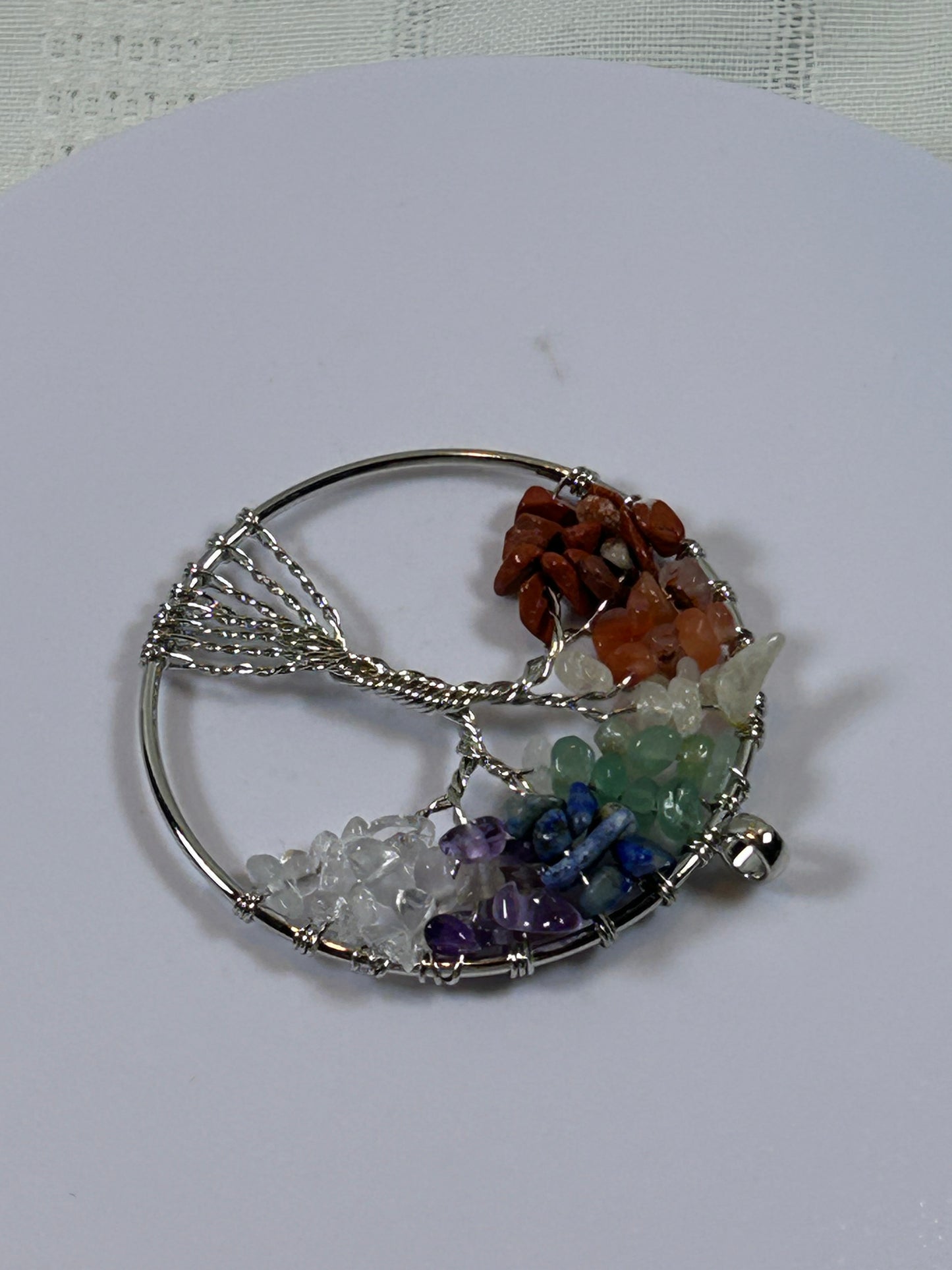(#213) - TREE OF LIFE CHAKRA PENDANT - NEW
