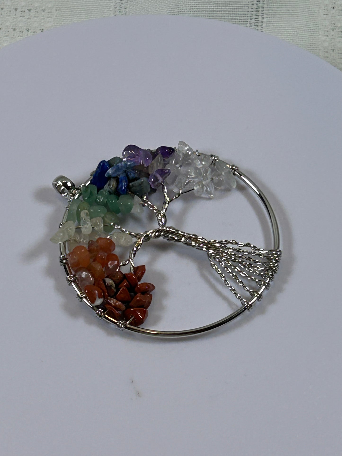 (#213) - TREE OF LIFE CHAKRA PENDANT - NEW