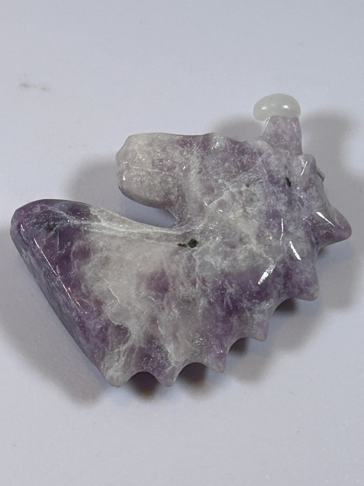 (#220) - DREAM AMETHYST UNICORN CARVING - NEW