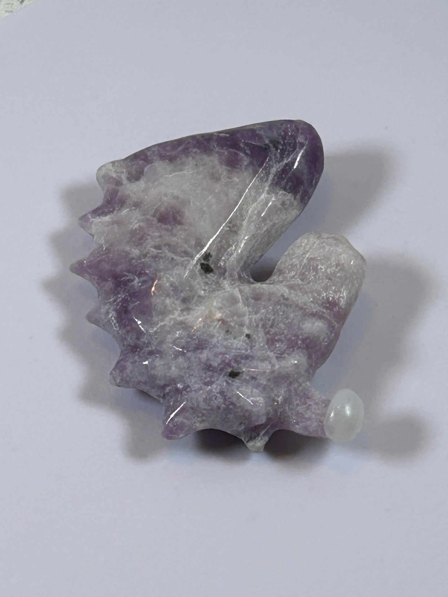 (#220) - DREAM AMETHYST UNICORN CARVING - NEW