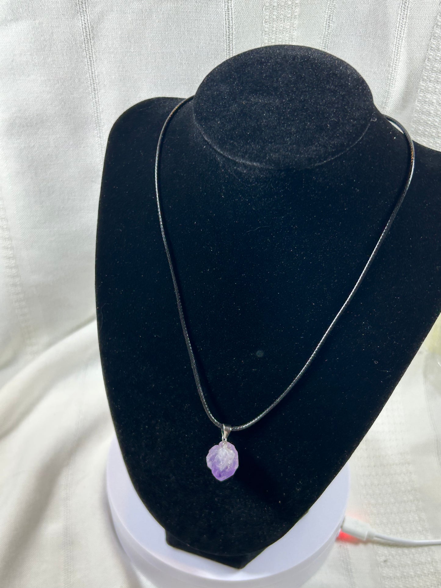 (#219) - AMETHYST CLUSTER PENDANT - NEW