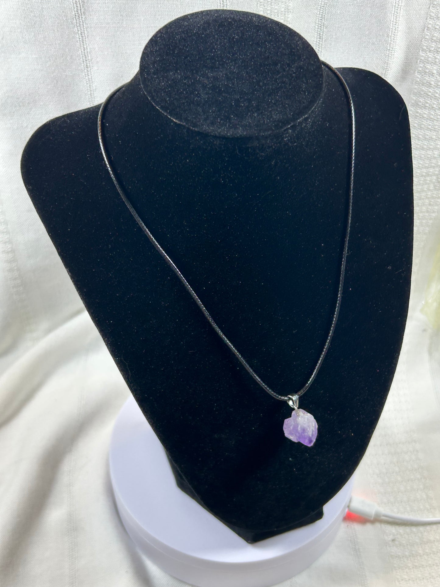 (#219) - AMETHYST CLUSTER PENDANT - NEW