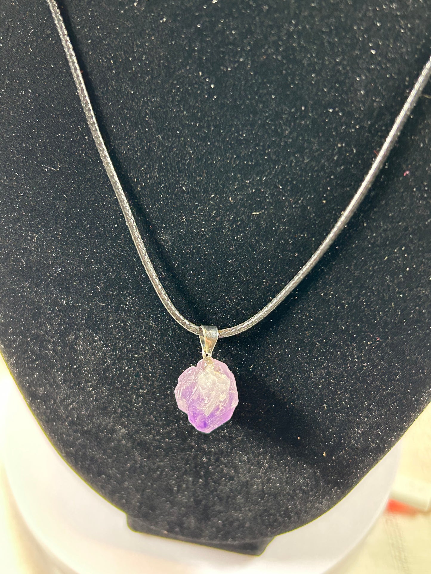 (#219) - AMETHYST CLUSTER PENDANT - NEW