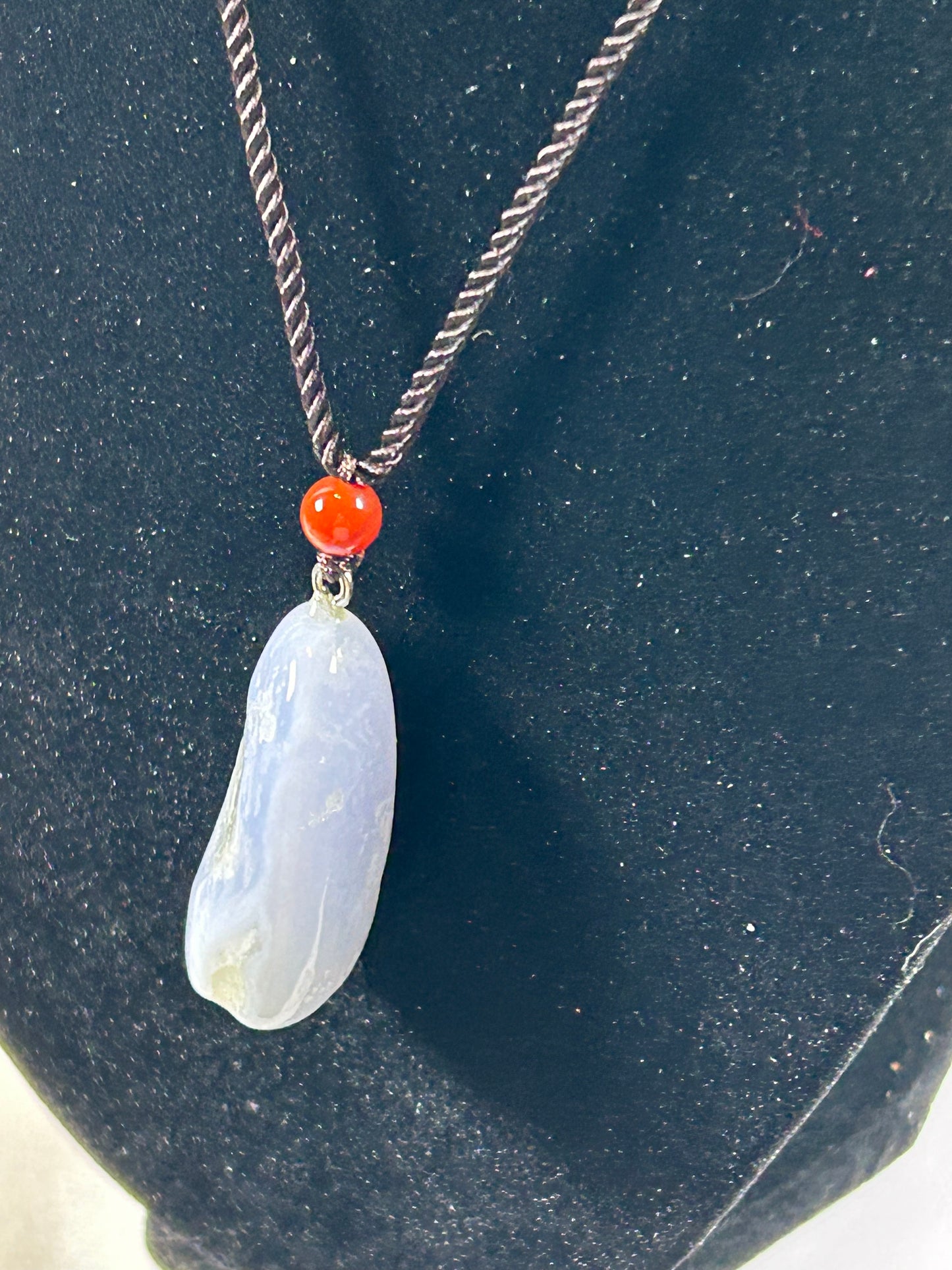 (#217) - BLUE LACE AGATE PENDANT - NEW