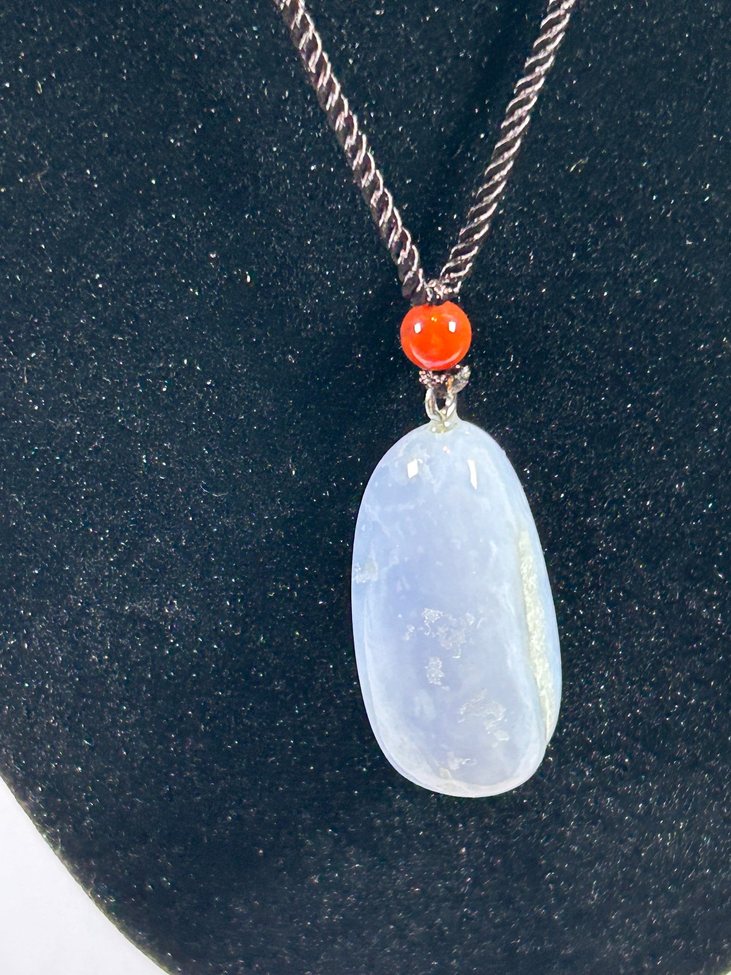 (#217) - BLUE LACE AGATE PENDANT - NEW