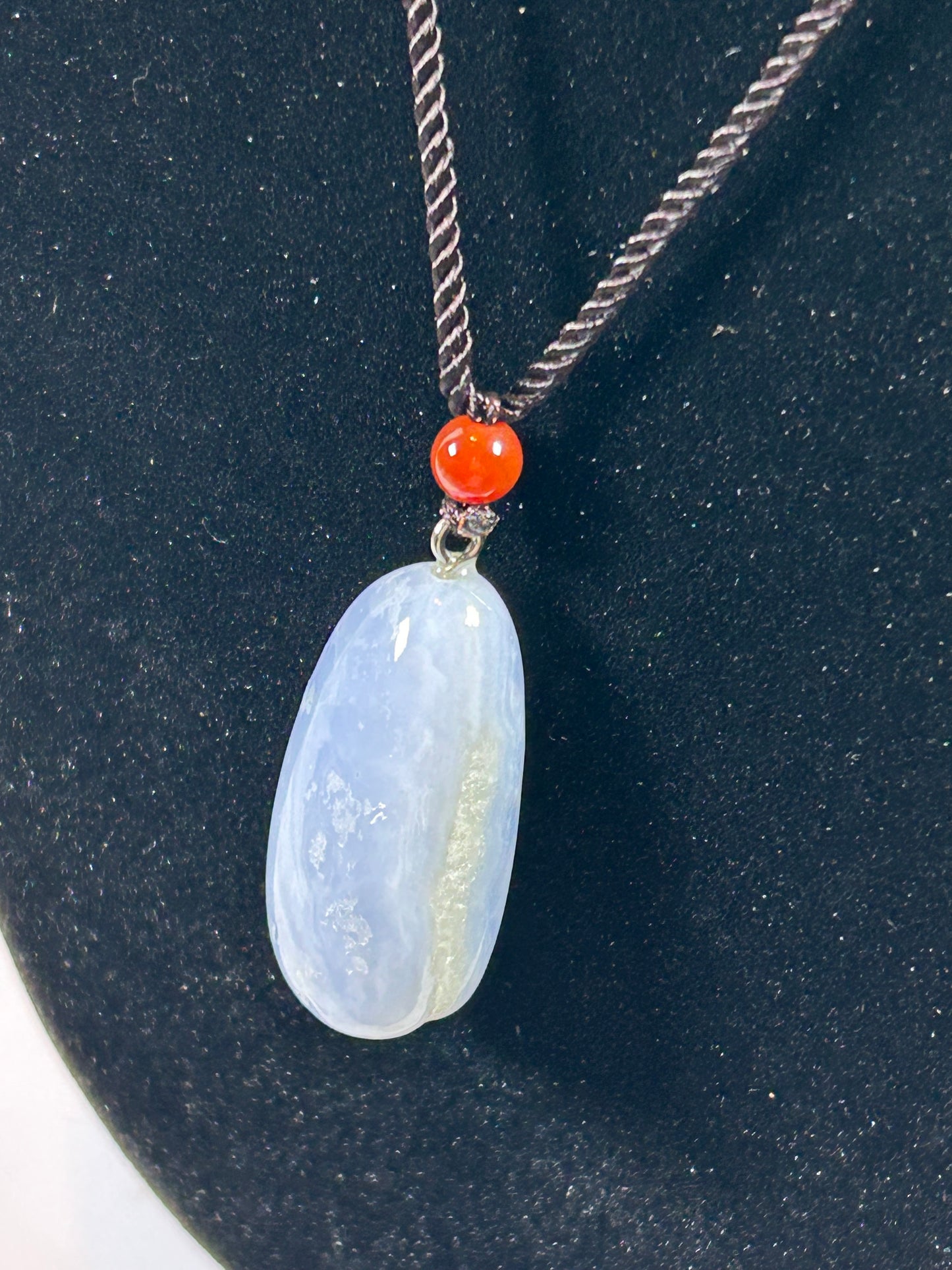 (#217) - BLUE LACE AGATE PENDANT - NEW