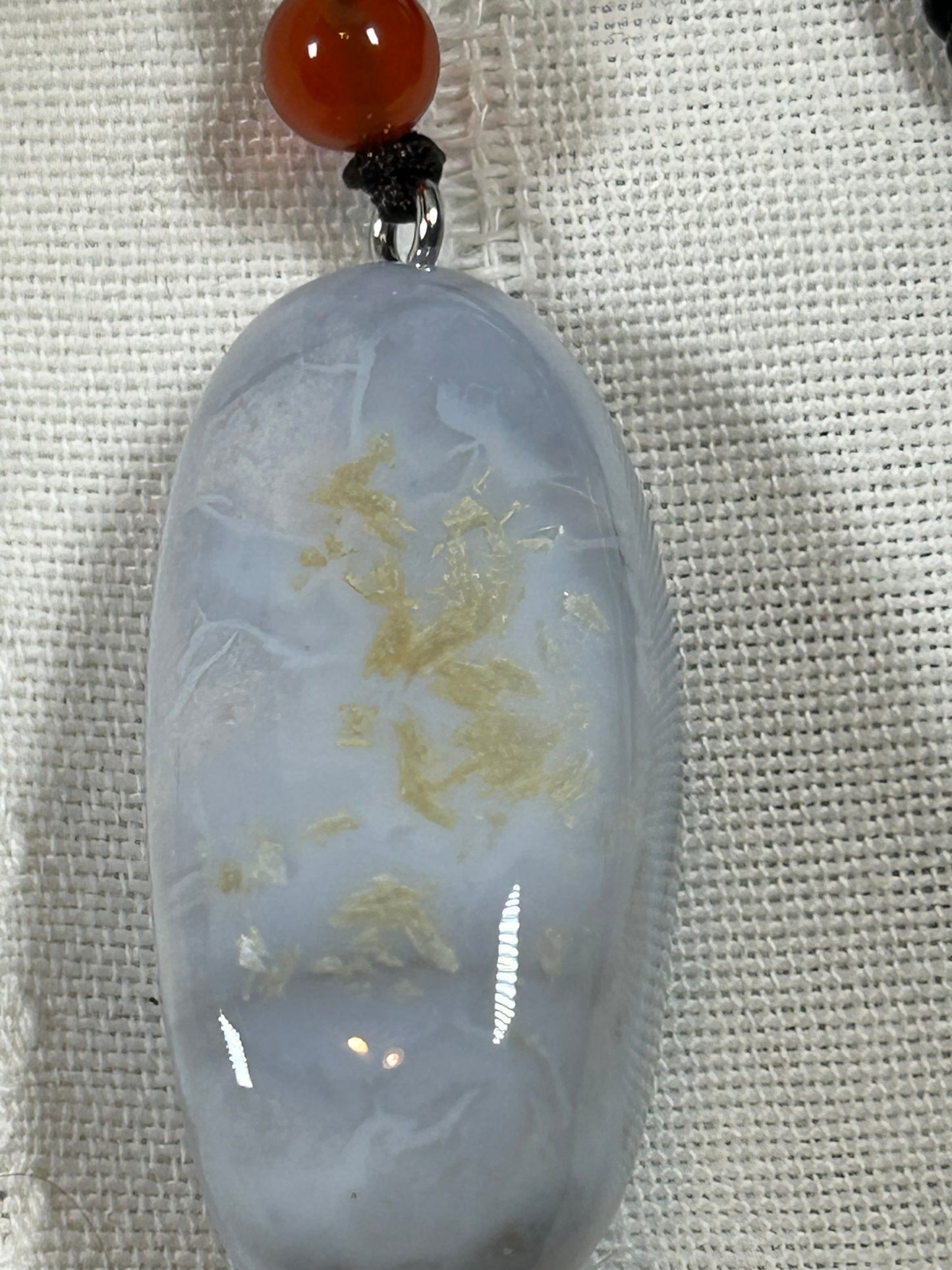 (#216) - BLUE LACE AGATE PENDANT - NEW