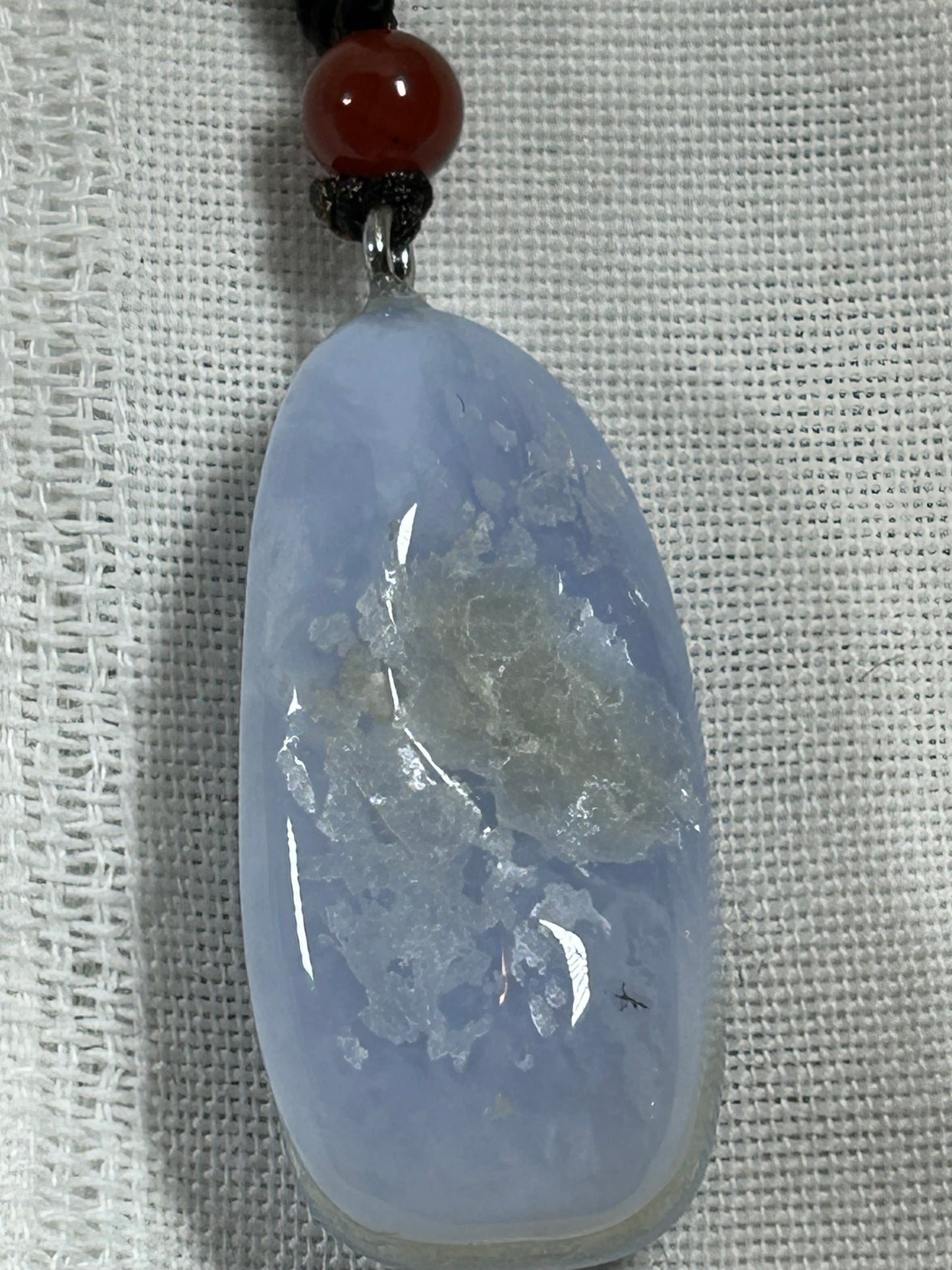 (#217) - BLUE LACE AGATE PENDANT - NEW