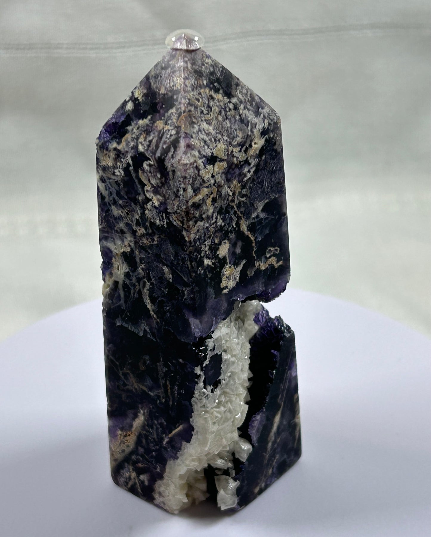 (#1252) - Fluorite Druzy Tower - New