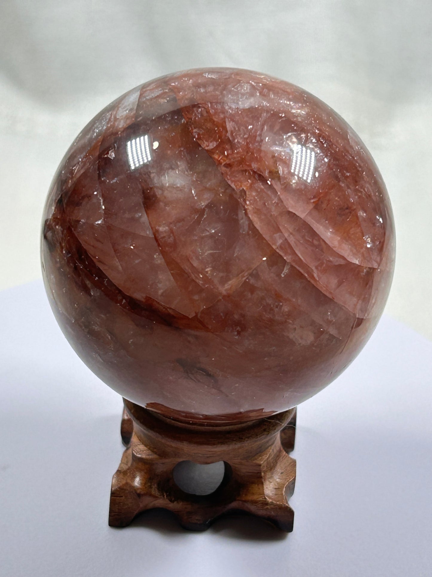 (#313) - Fire Quartz Sphere - New