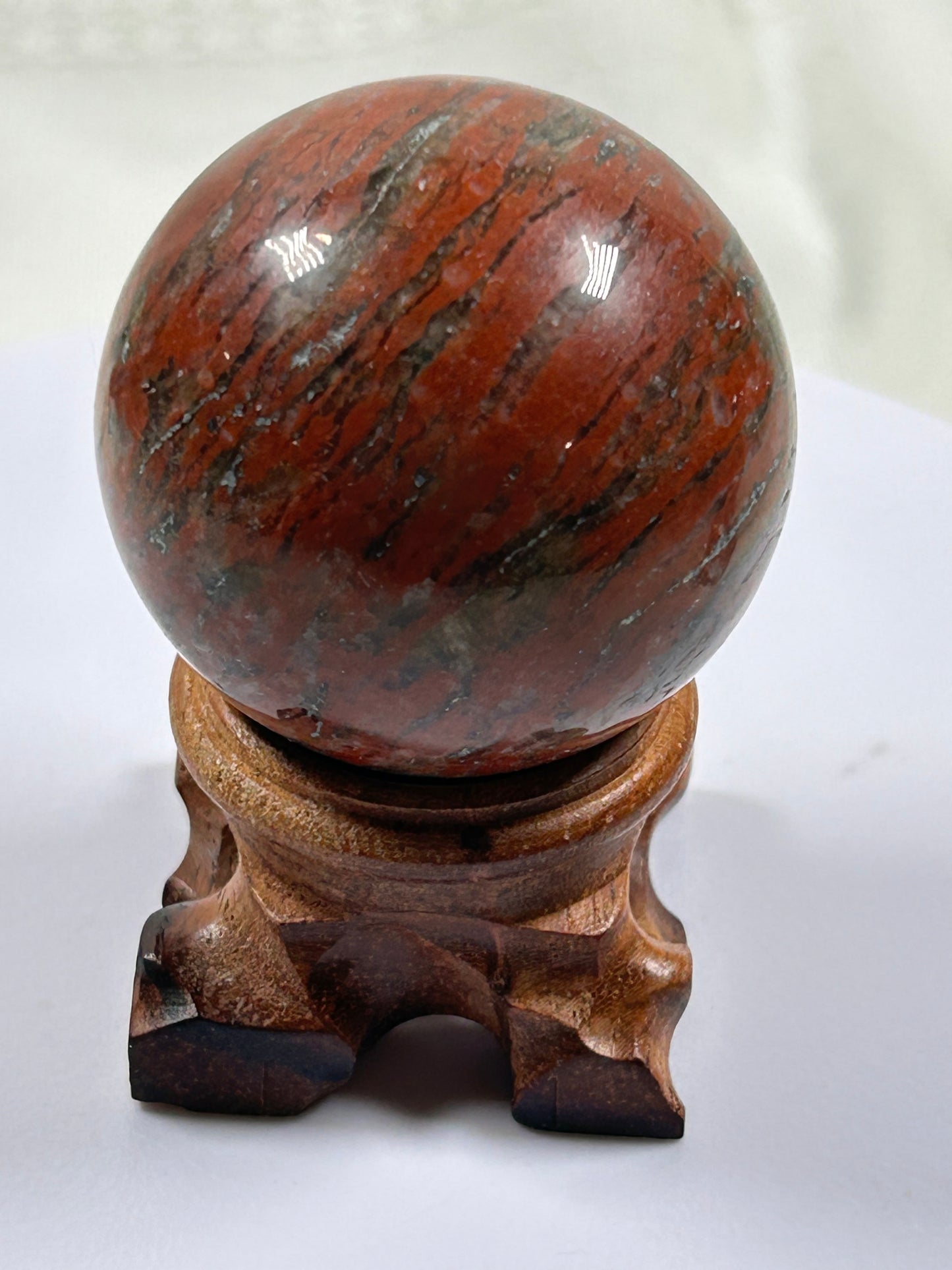 (#449) - Red Jasper Sphere - New