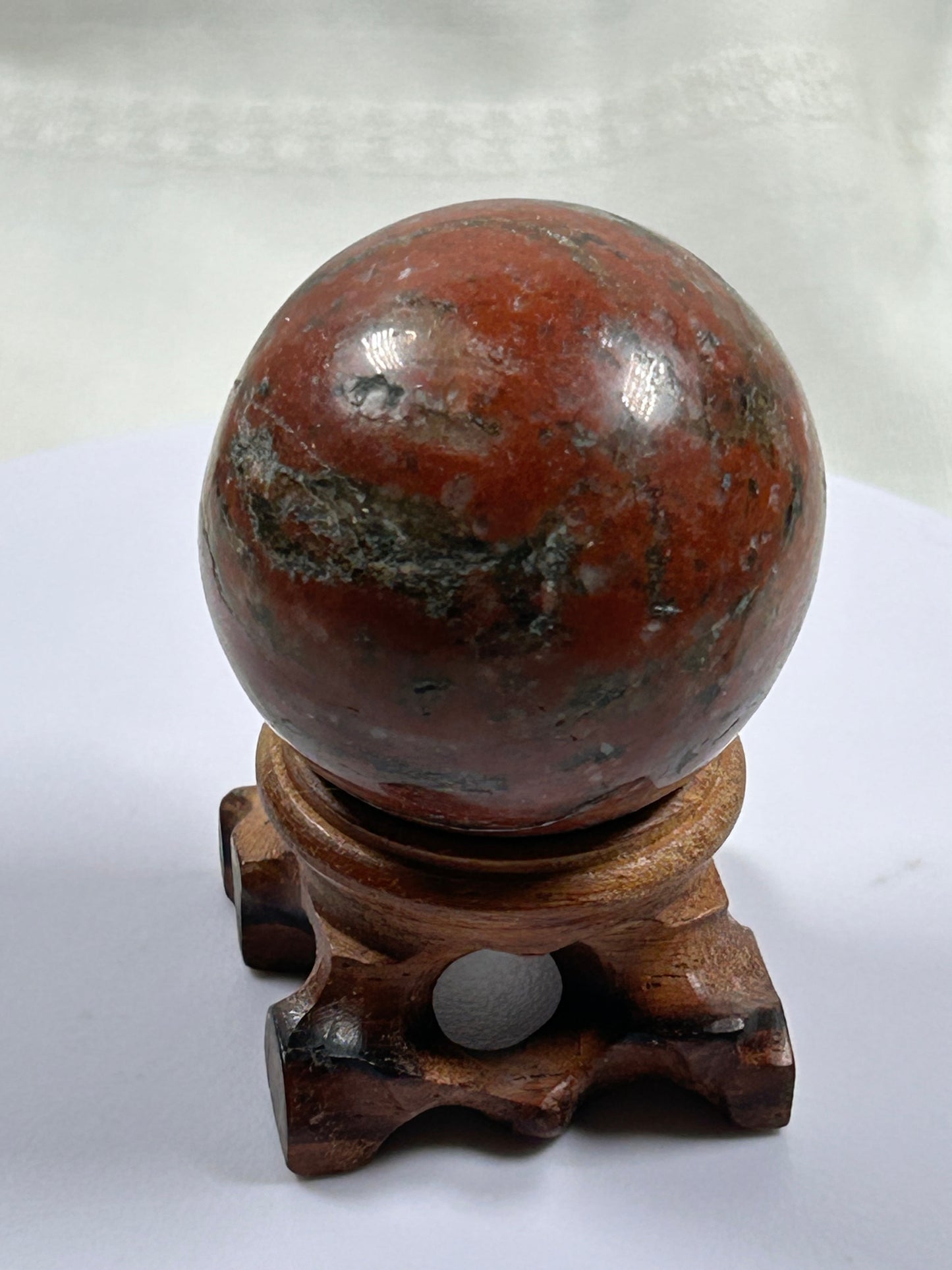 (#451) - Red Jasper Sphere - New