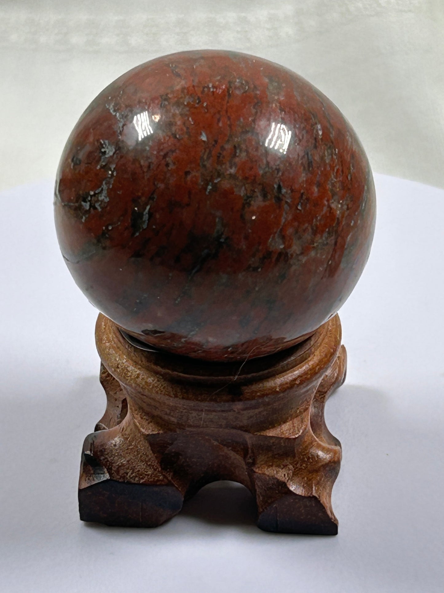 (#450) - Red Jasper Sphere - New