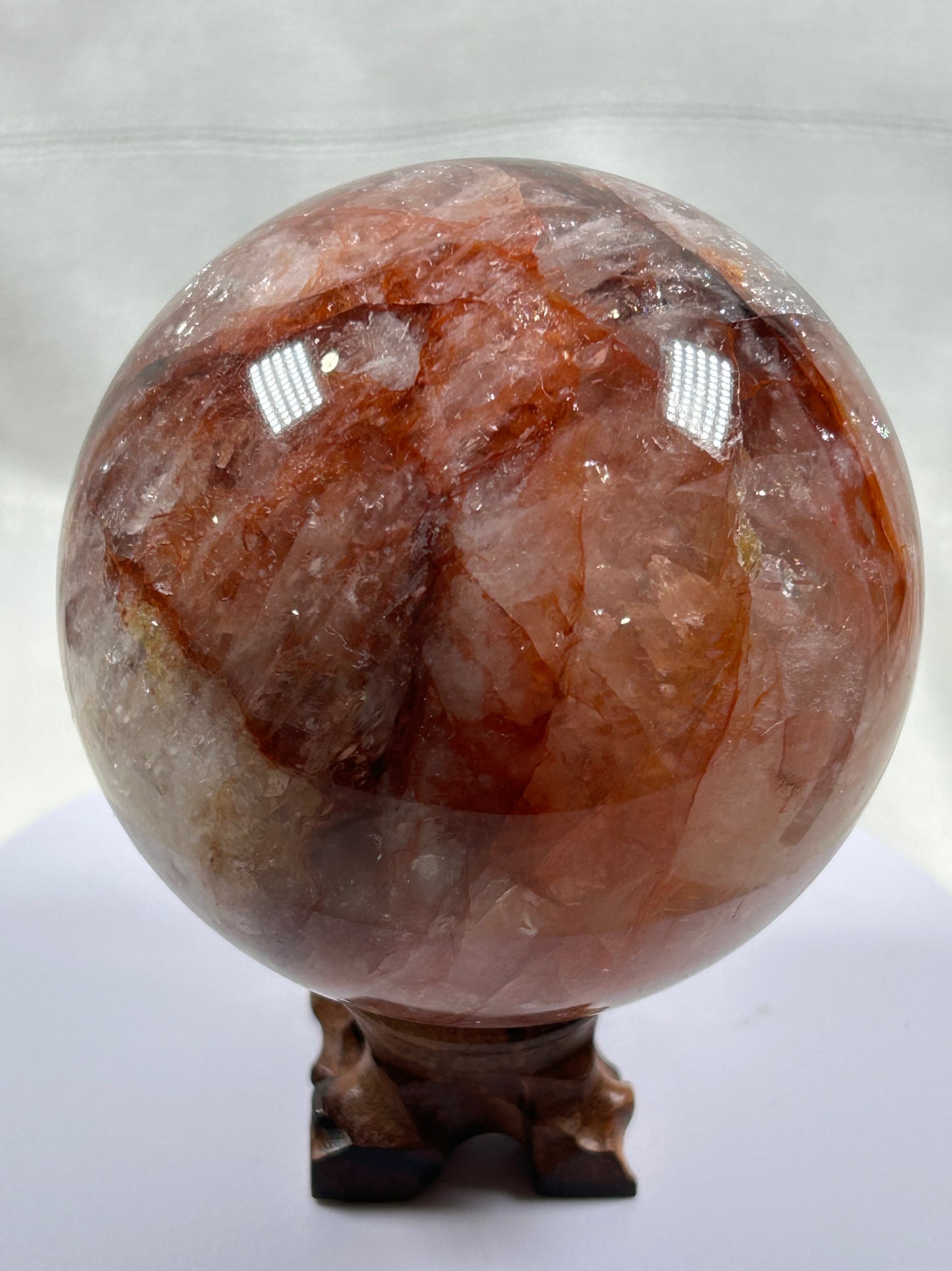 (#486) - Fire Quartz Sphere - New