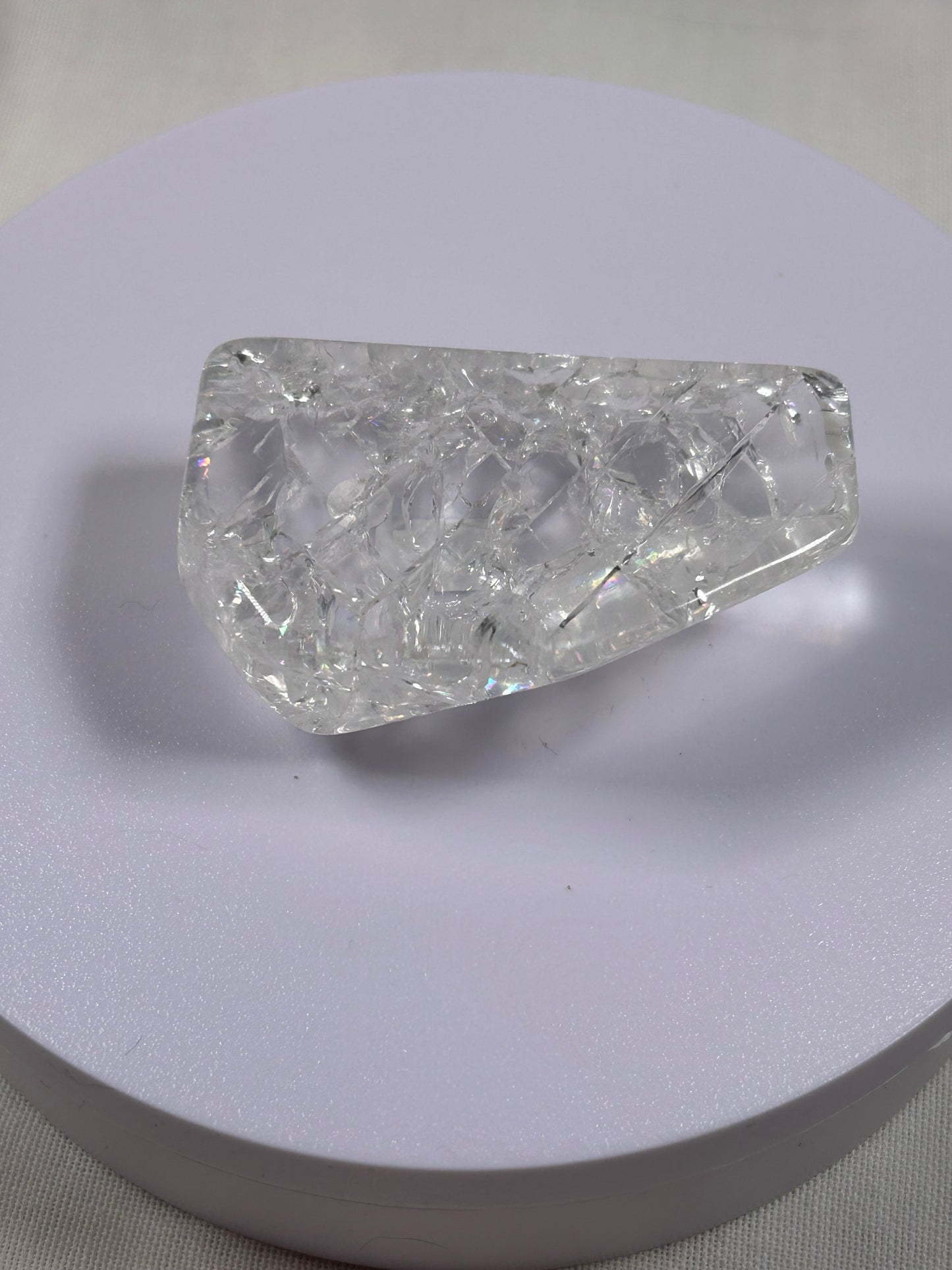 (#546) - Clear Quartz Polished Crackle - New