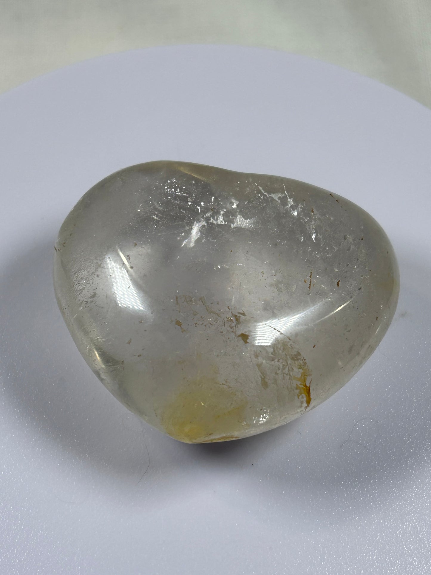 (#858) - Clear Quartz Heart - New