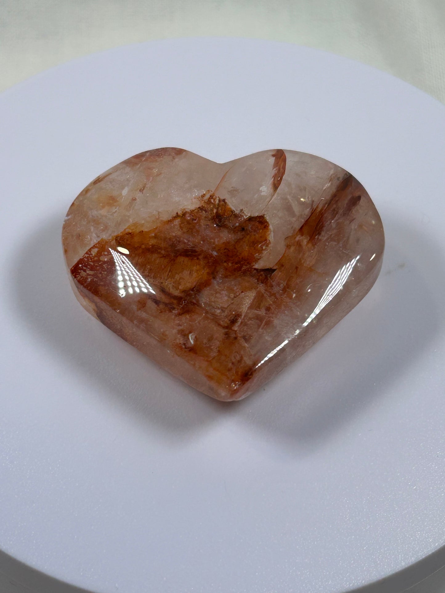(#822) - Fire Quartz Heart - New