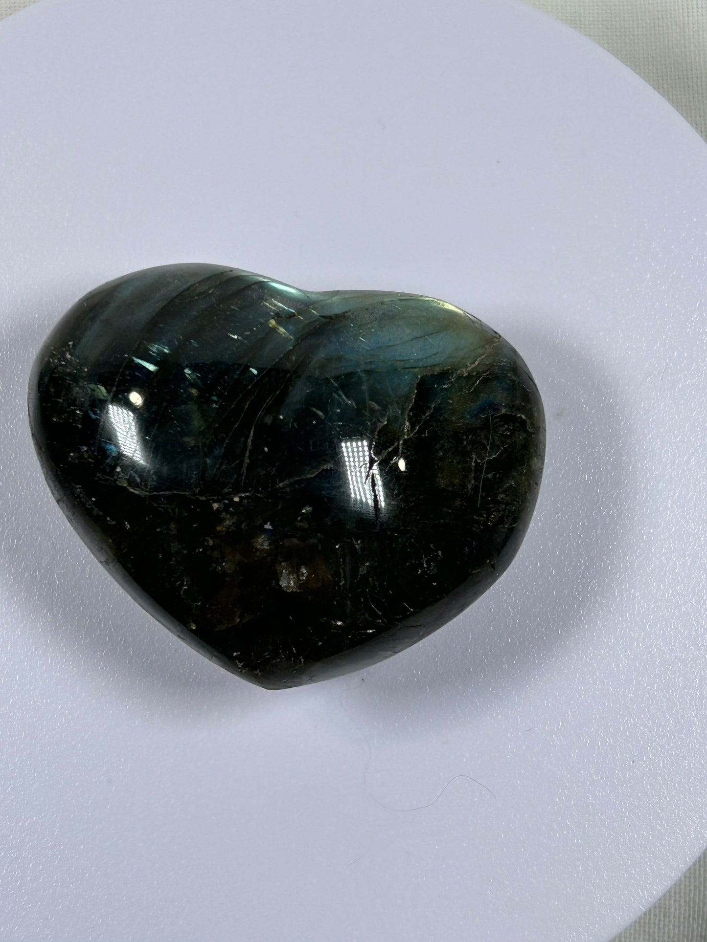 (#841) - Labradorite Heart - New
