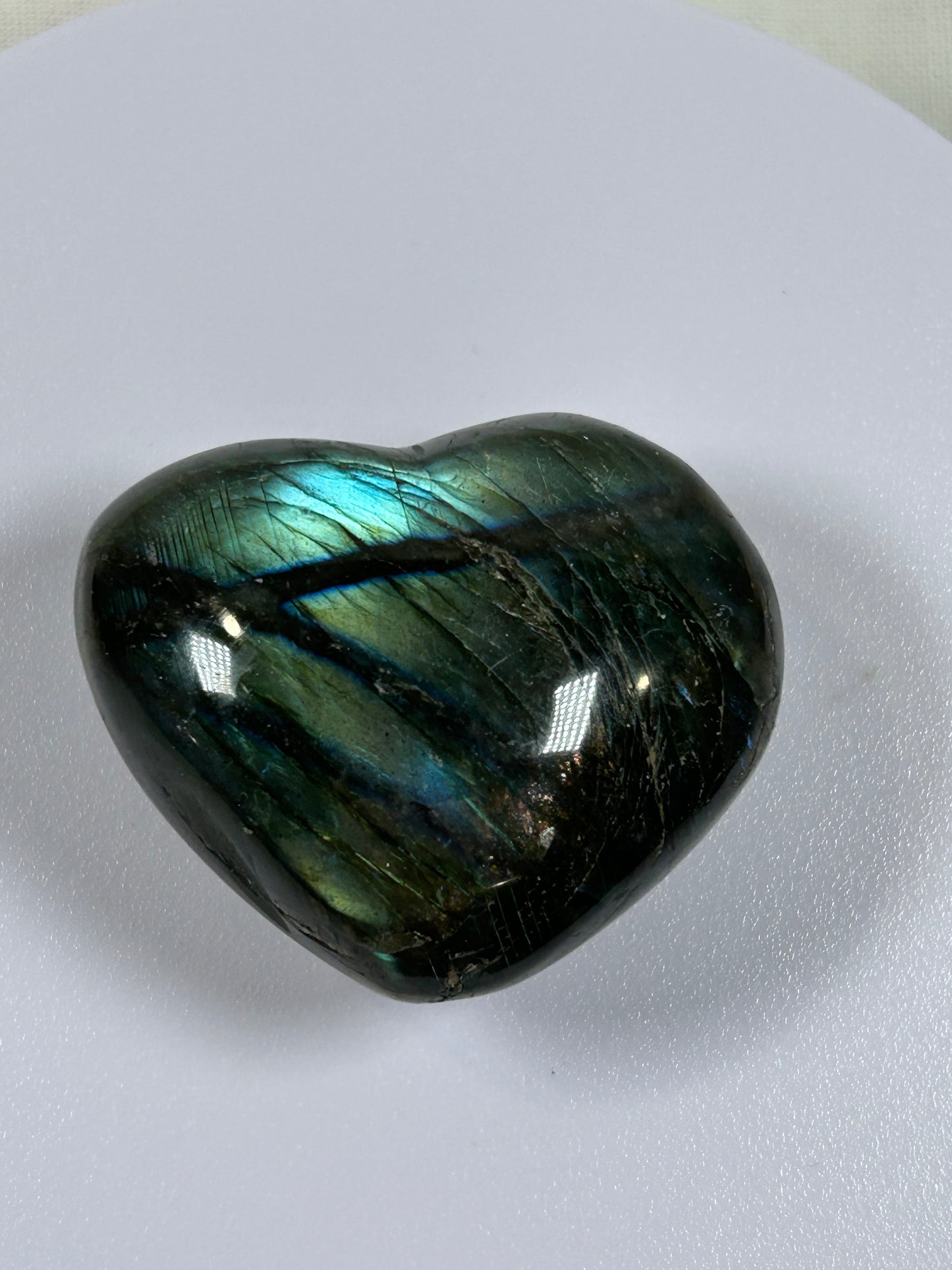 (#844) - Labradorite Heart - New