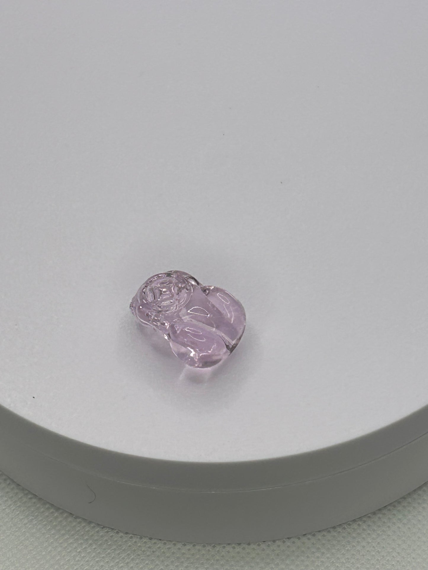 (#49) - ROSE QUARTZ PIXIU CARVING - NEW