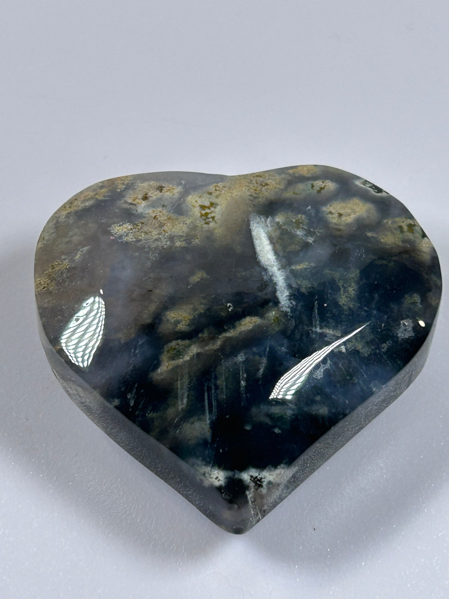 (#833) - Ocean Jasper Heart - New