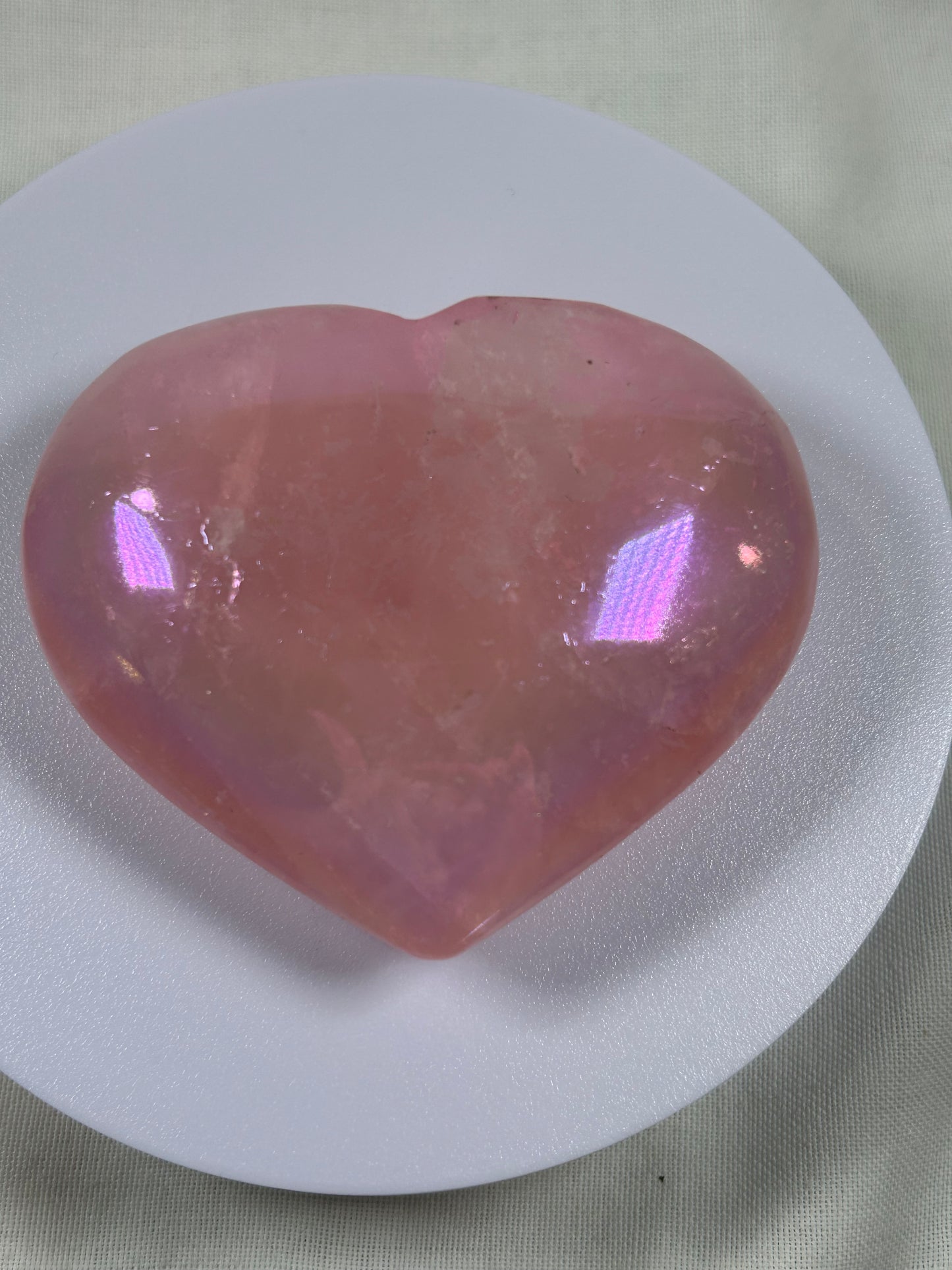 (#1259) - Angel Aura Quartz Heart - New
