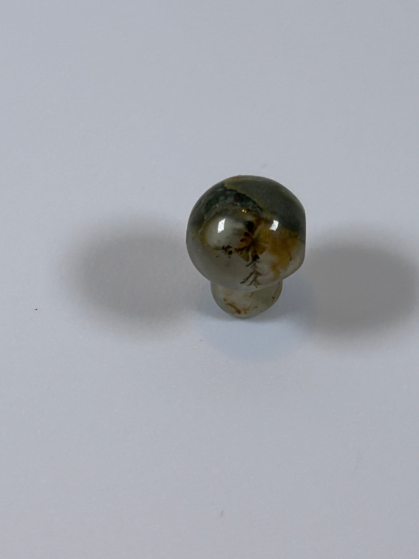 (#47) - RAINFOREST JASPER MUSHROOM CARVING - NEW