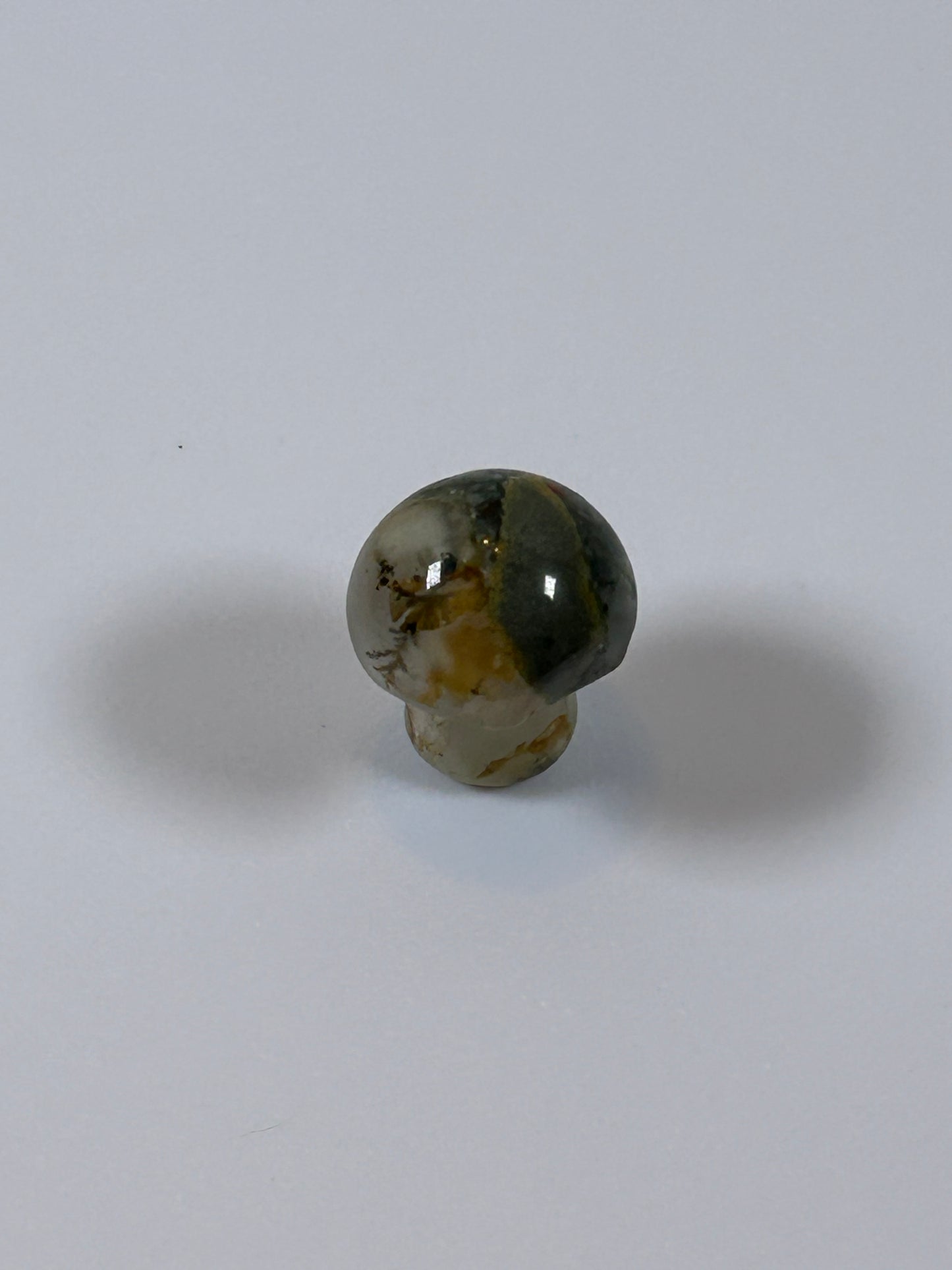(#47) - RAINFOREST JASPER MUSHROOM CARVING - NEW