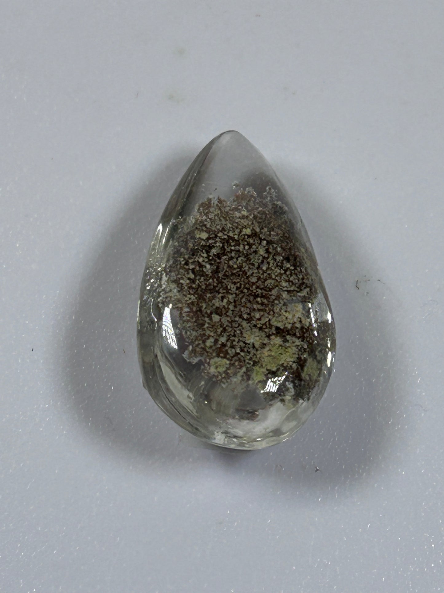 (GQ8) - Garden Quartz Teardrop Pendant - New