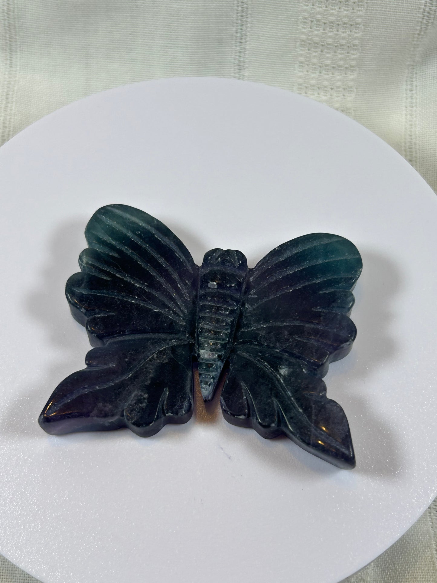 (#3) - FLUORITE BUTTERFLY CARVING