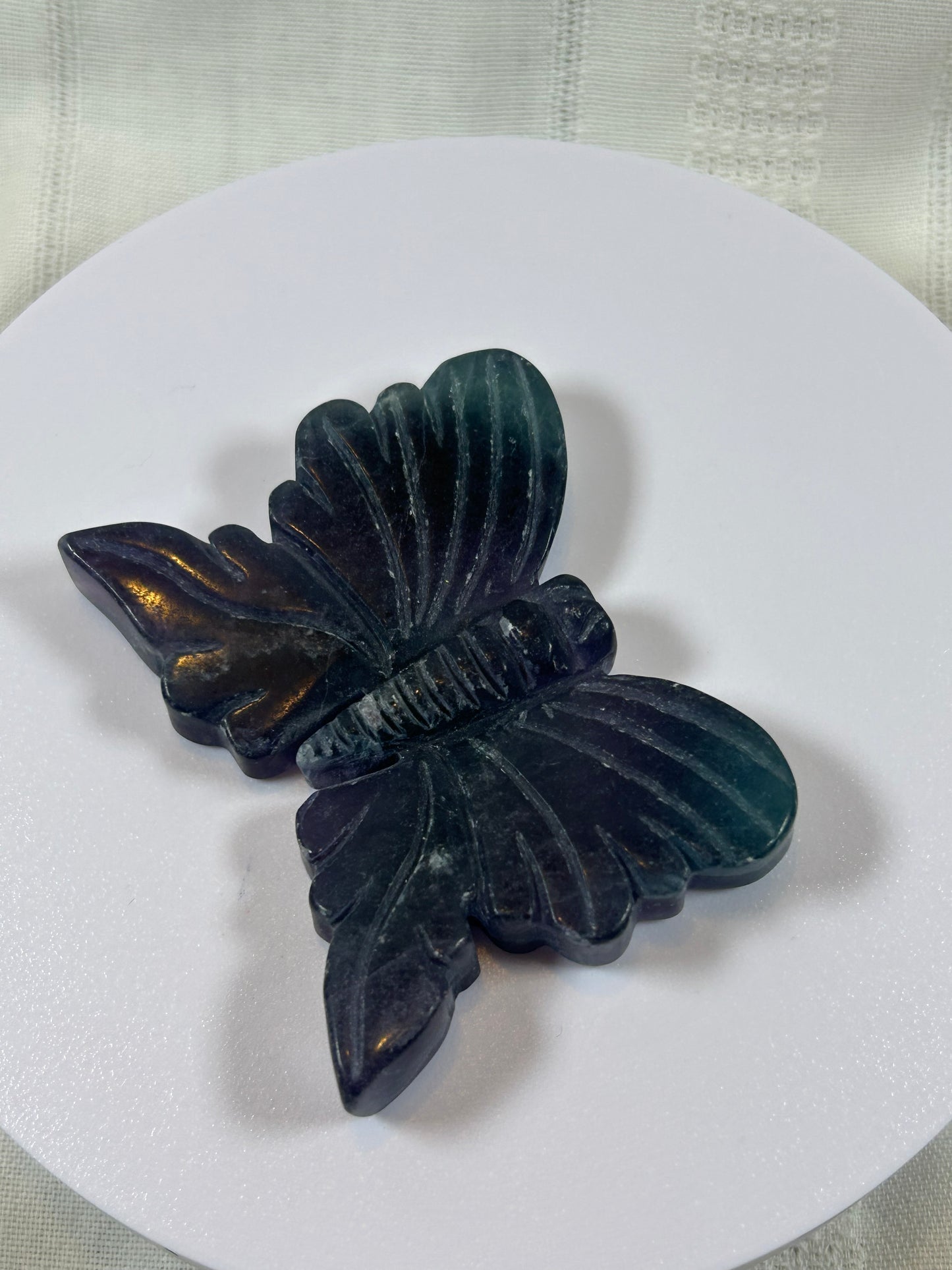 (#3) - FLUORITE BUTTERFLY CARVING