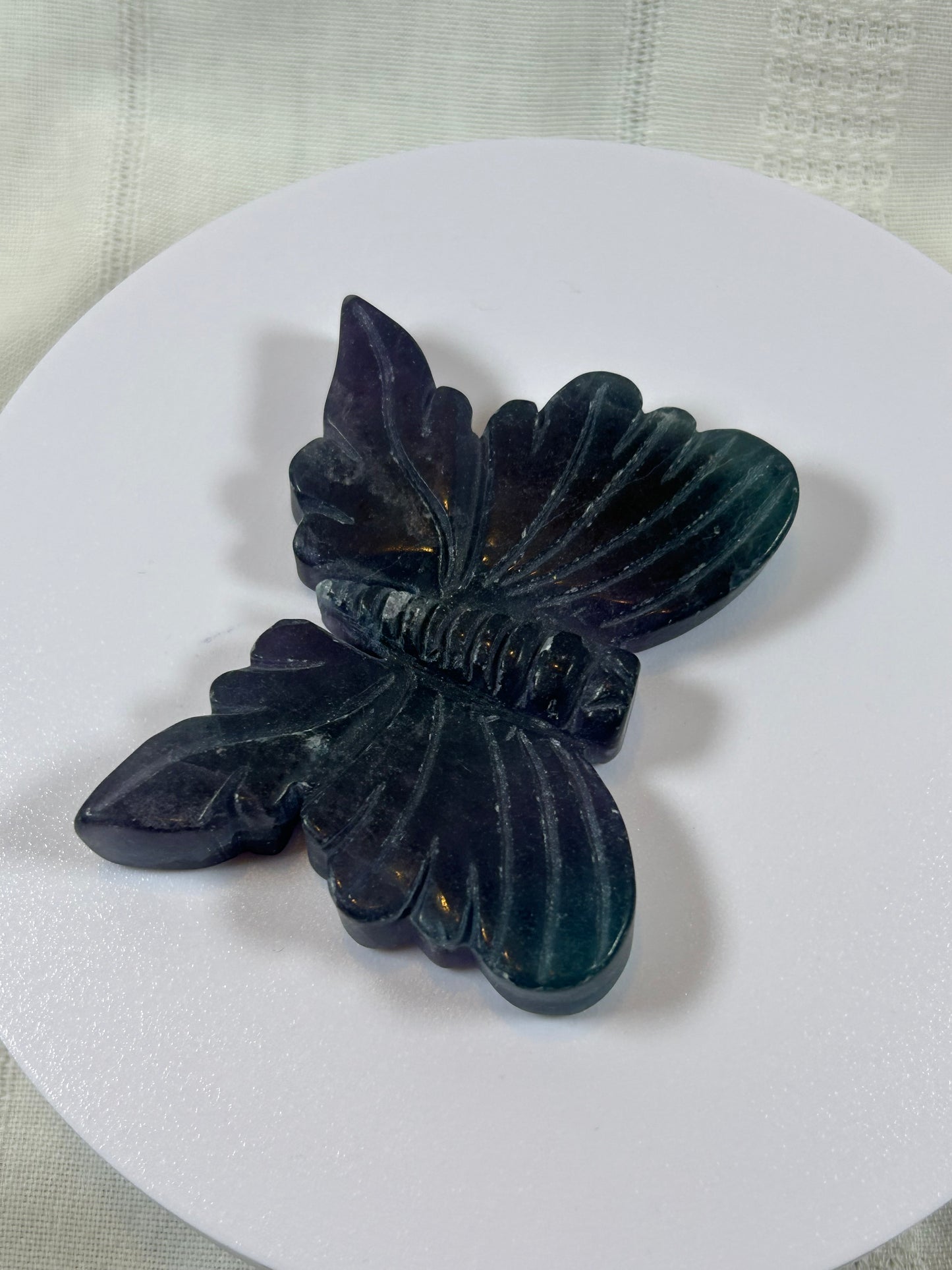 (#3) - FLUORITE BUTTERFLY CARVING