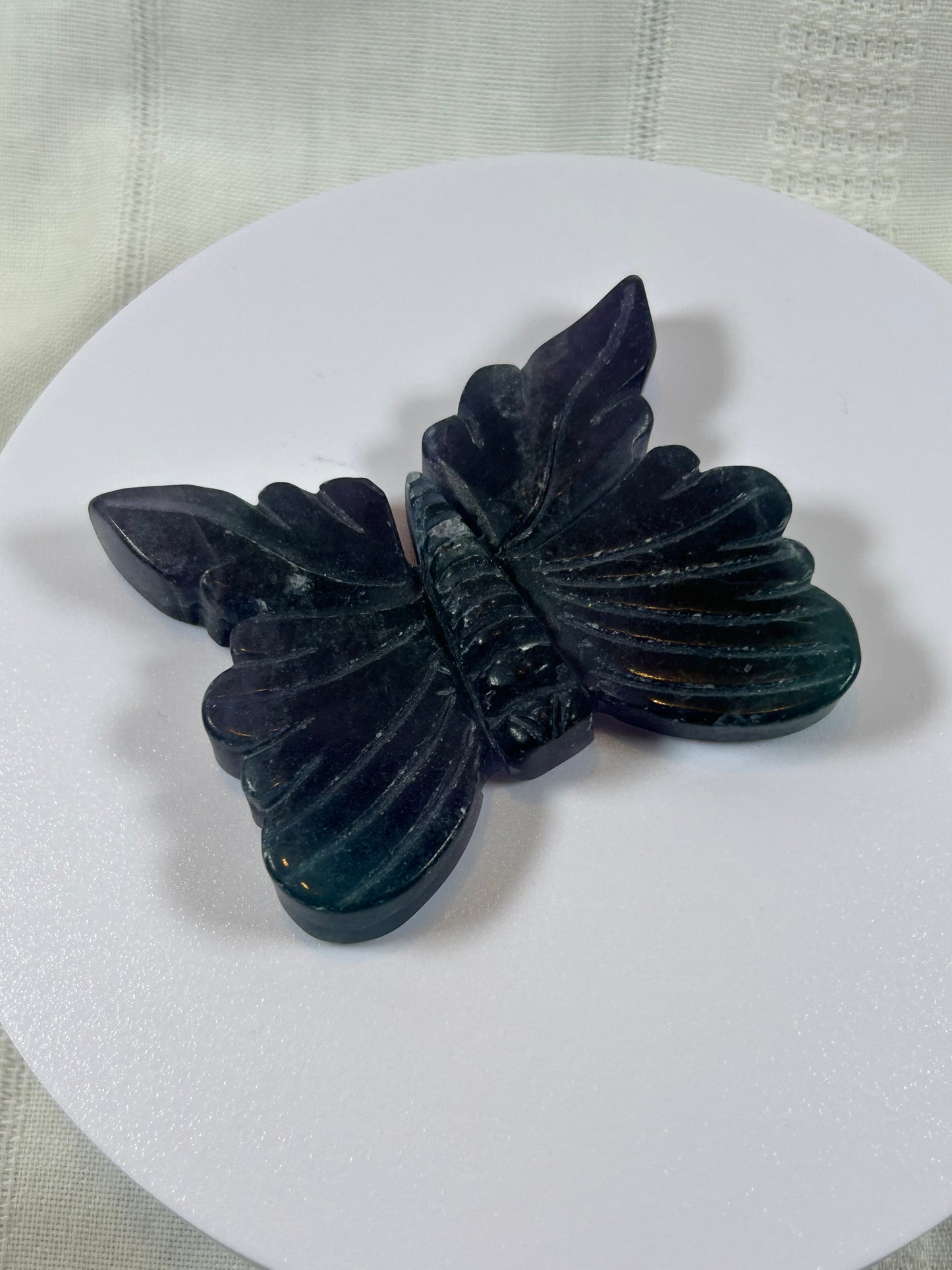 (#3) - FLUORITE BUTTERFLY CARVING