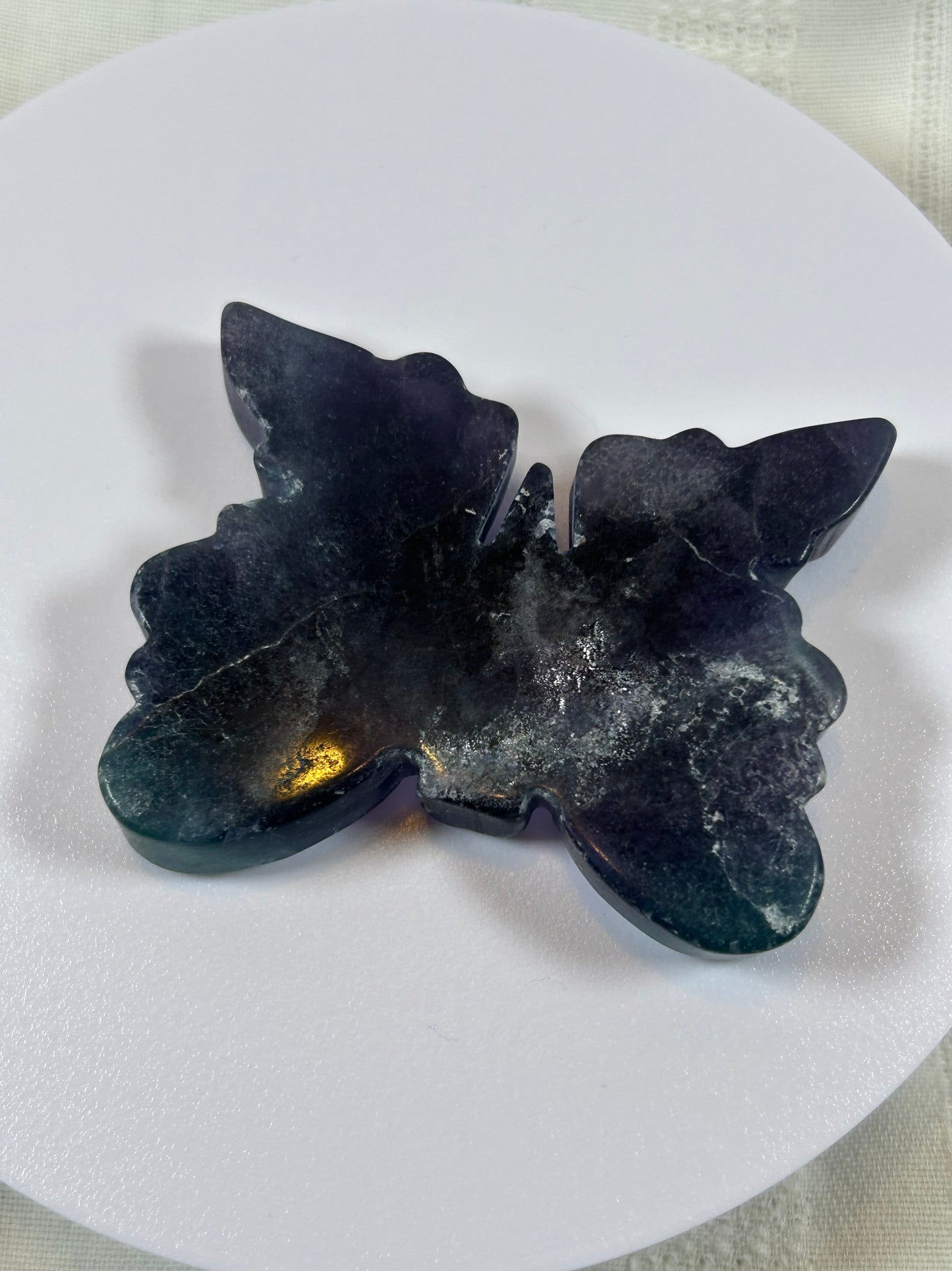 (#3) - FLUORITE BUTTERFLY CARVING