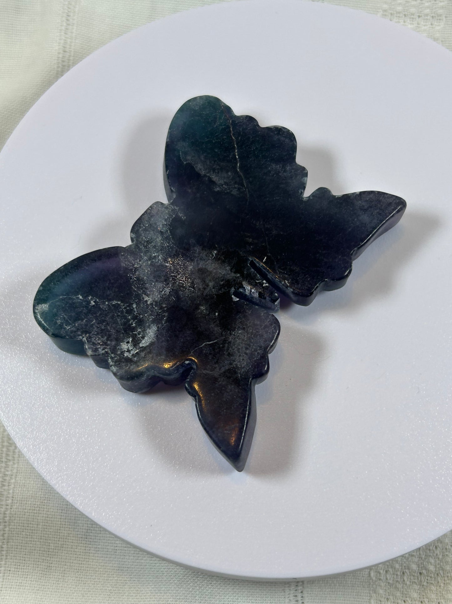 (#3) - FLUORITE BUTTERFLY CARVING
