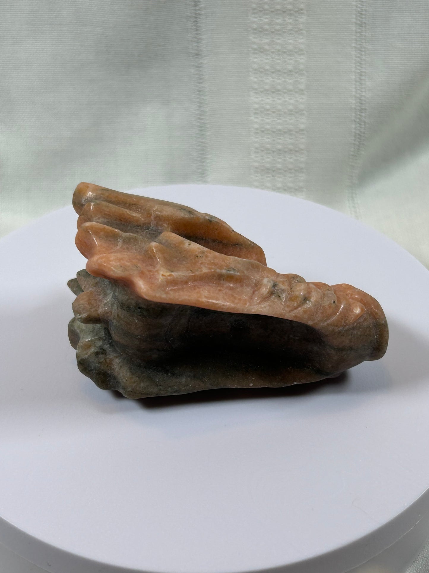 (#13) - ORANGE CALCITE DRAGONS HEAD - NEW