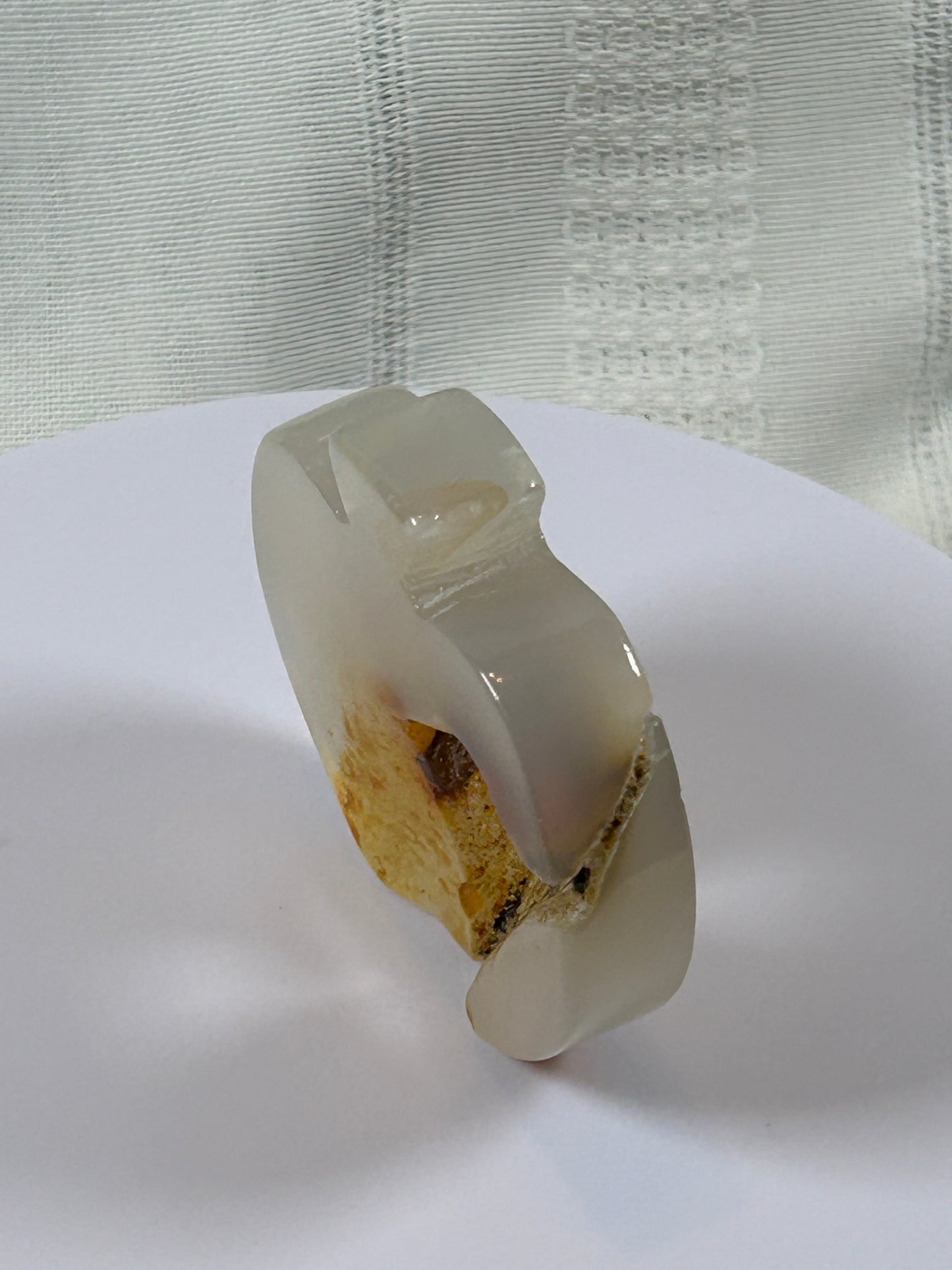 AGATE APPLE CARVING - NEW