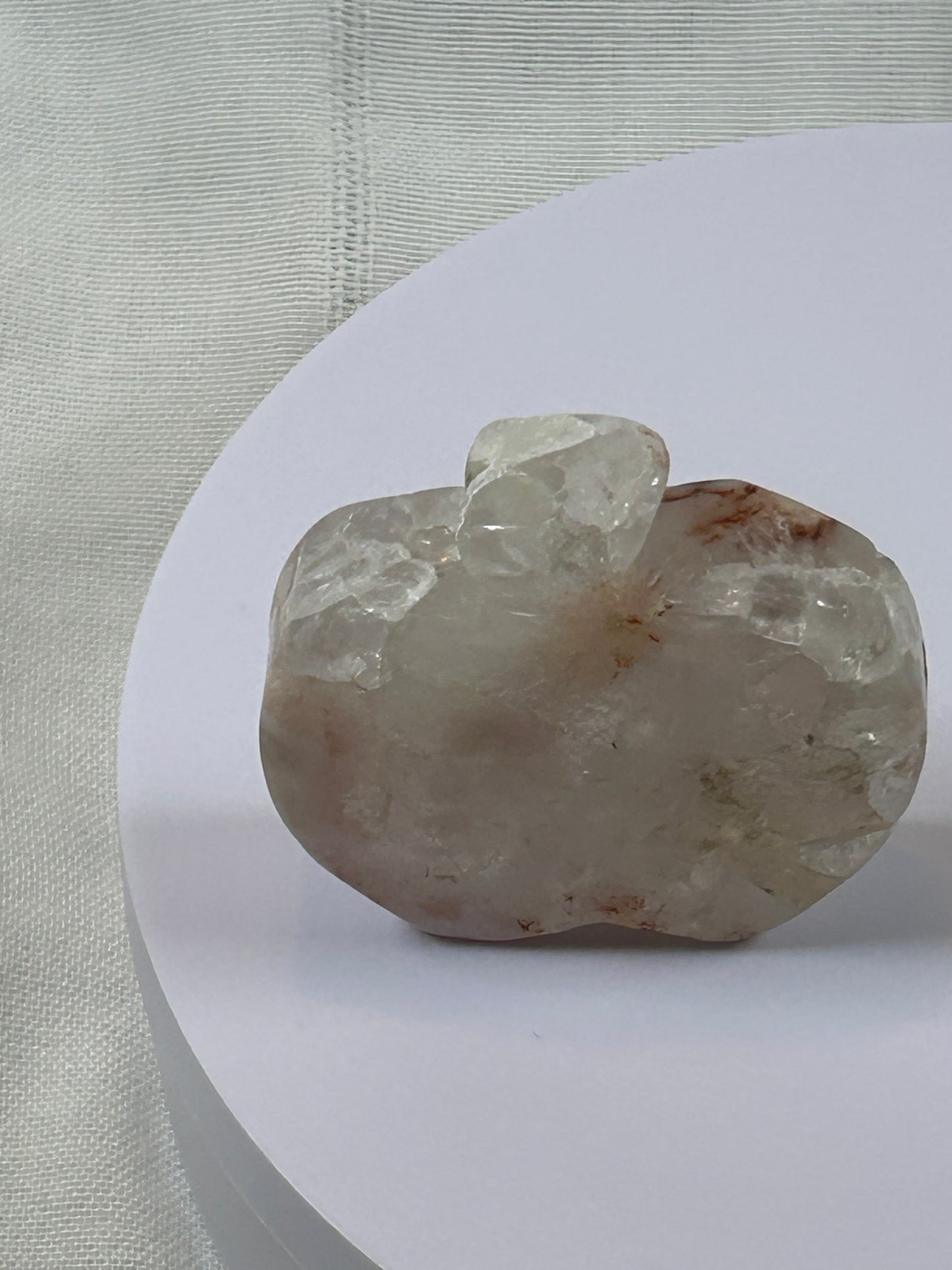 AGATE APPLE CARVING - NEW