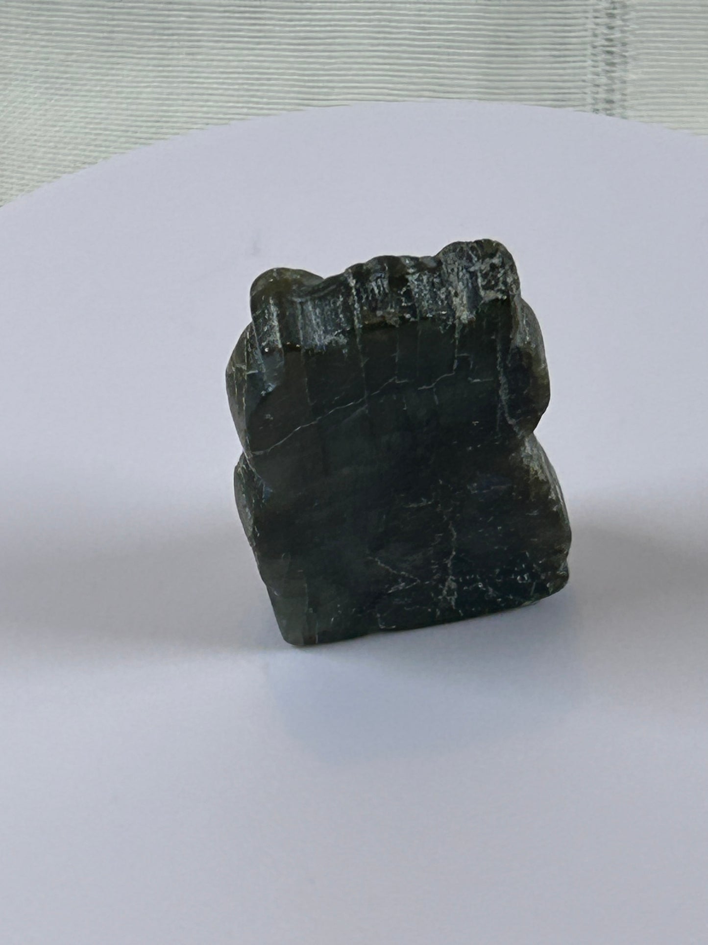 (#21) - LABRADORITE OWL CARVING - NEW