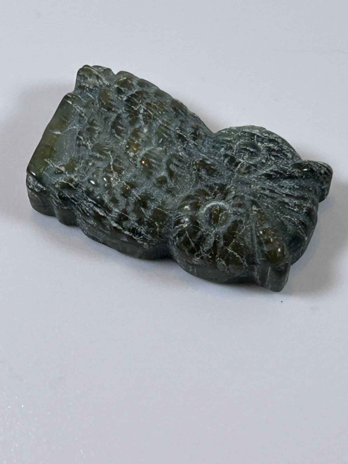(#21) - LABRADORITE OWL CARVING - NEW