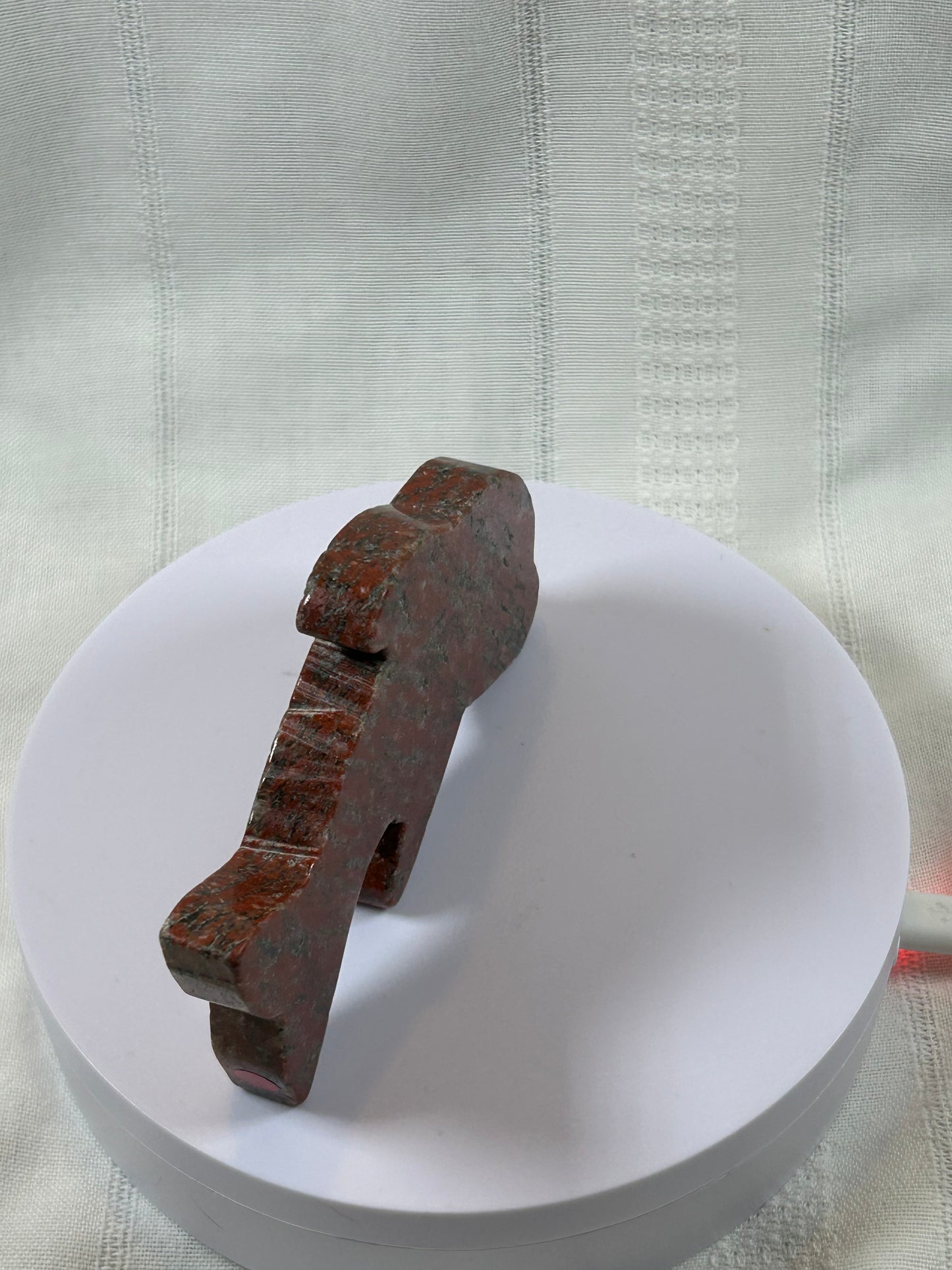 (#39) - RED JASPER DOLPHIN CARVING - NEW