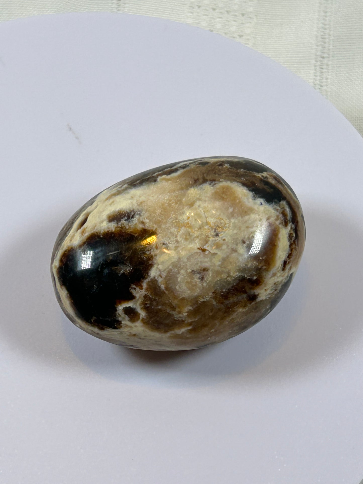 (#26) - AGATE PALM STONE - NEW