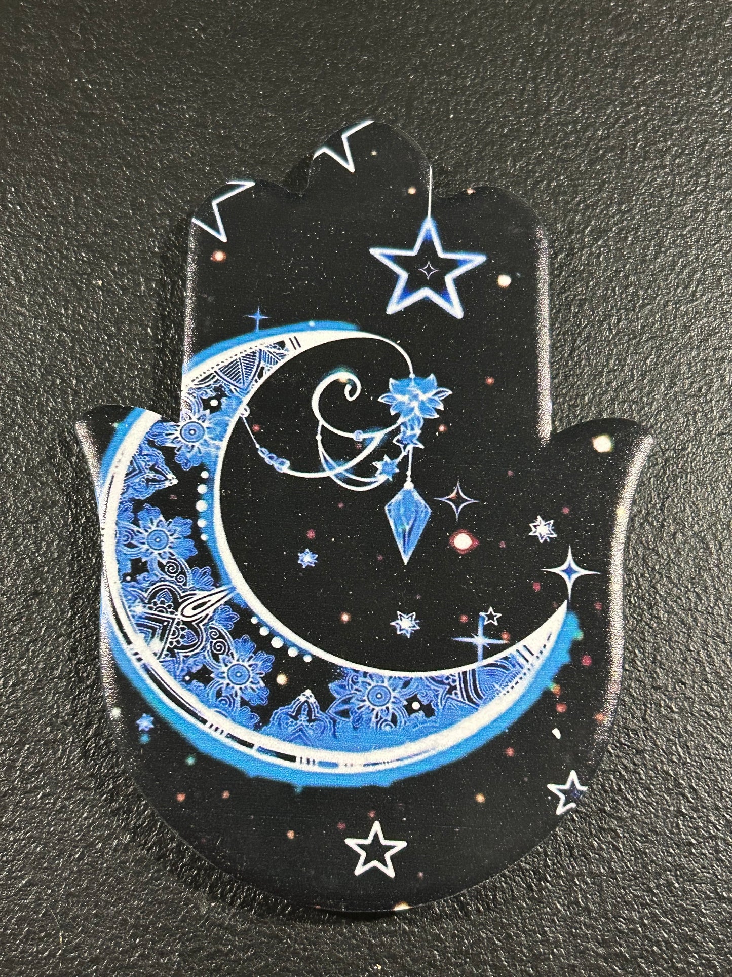 (#1216) - Hamsa Hand Celestial Coaster - New
