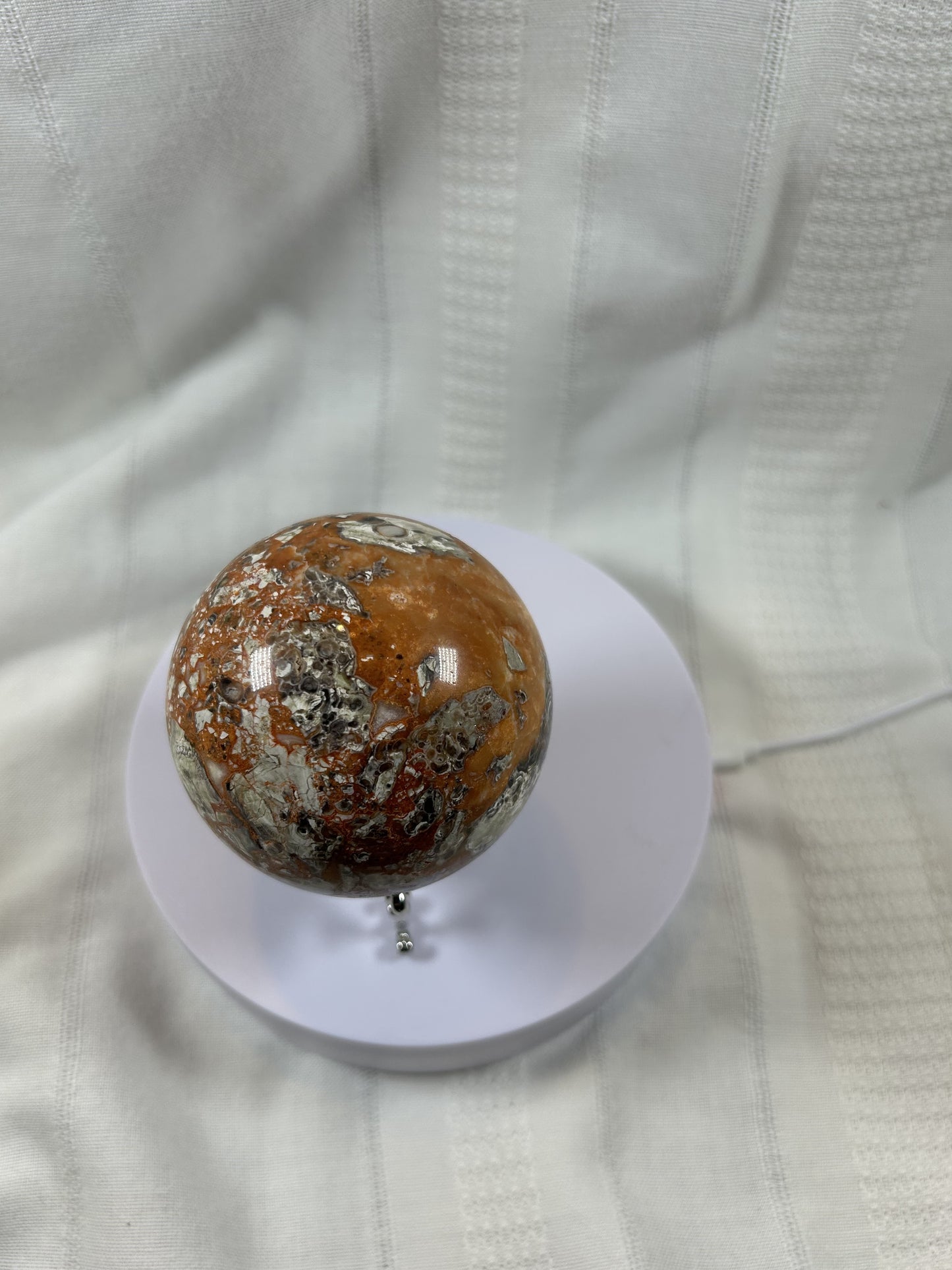 (#62) - BRECCIATED JASPER SPHERE POLISHED - NEW