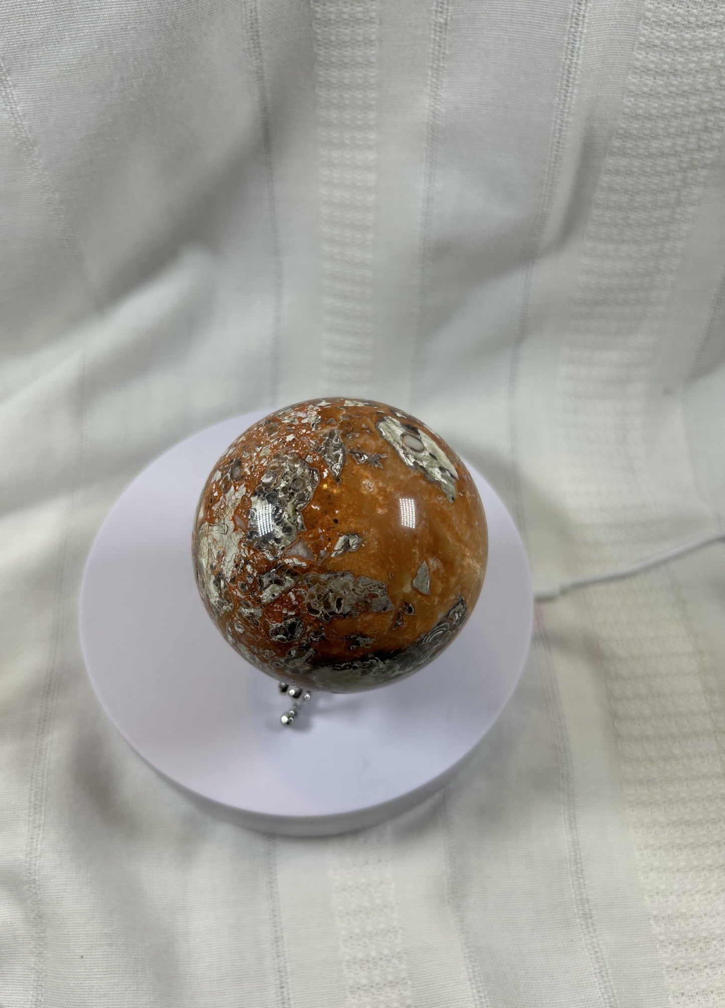 (#62) - BRECCIATED JASPER SPHERE POLISHED - NEW