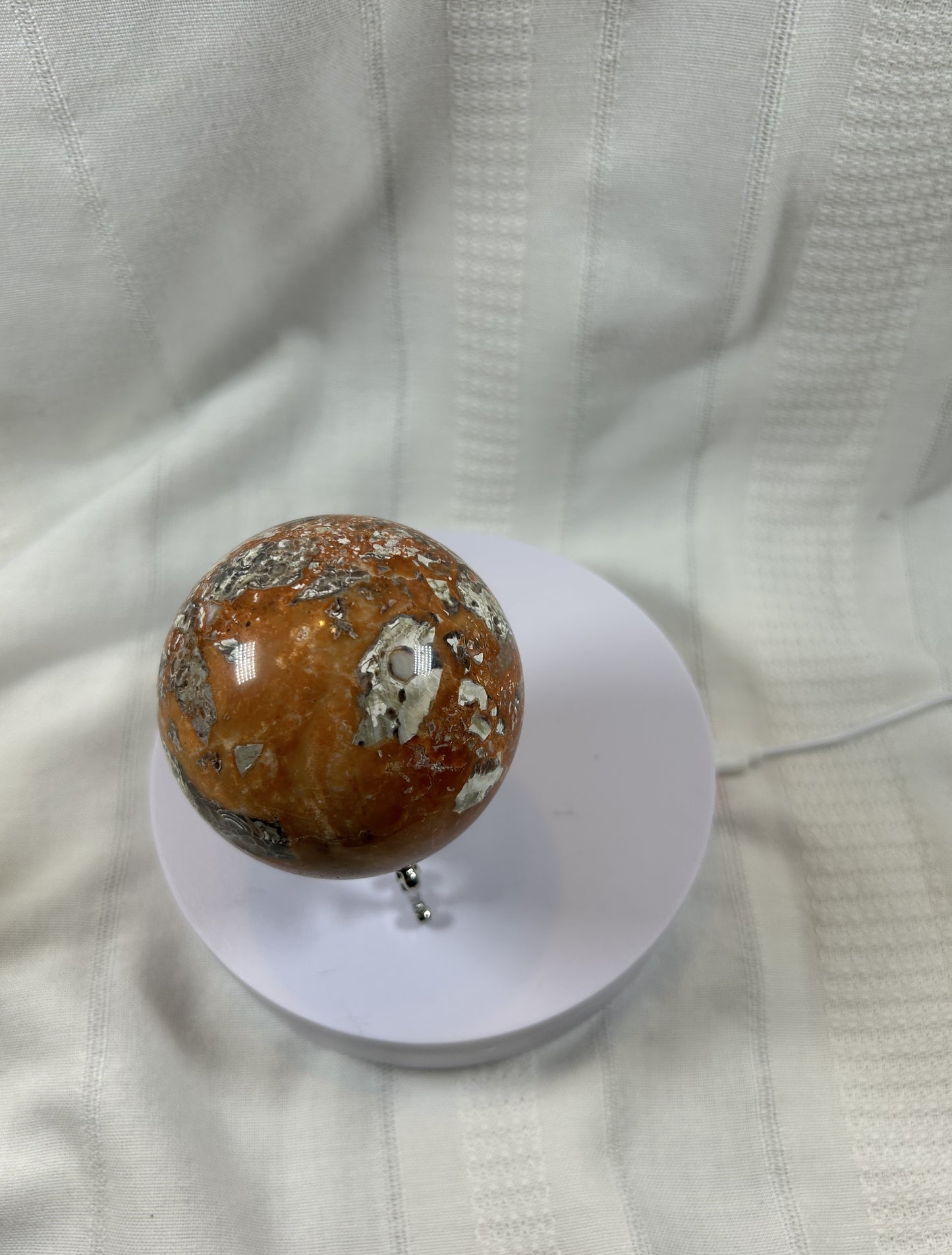 (#62) - BRECCIATED JASPER SPHERE POLISHED - NEW